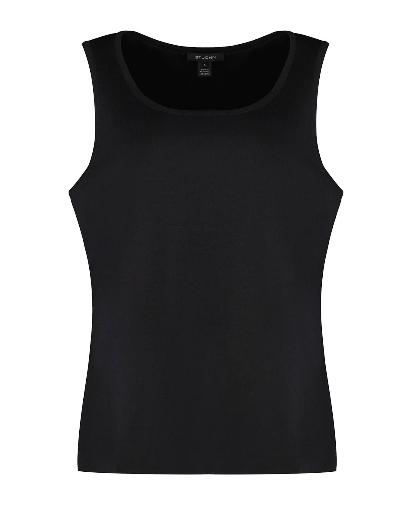 Alfieri 
St.John Knitted Wool-blend Top - black