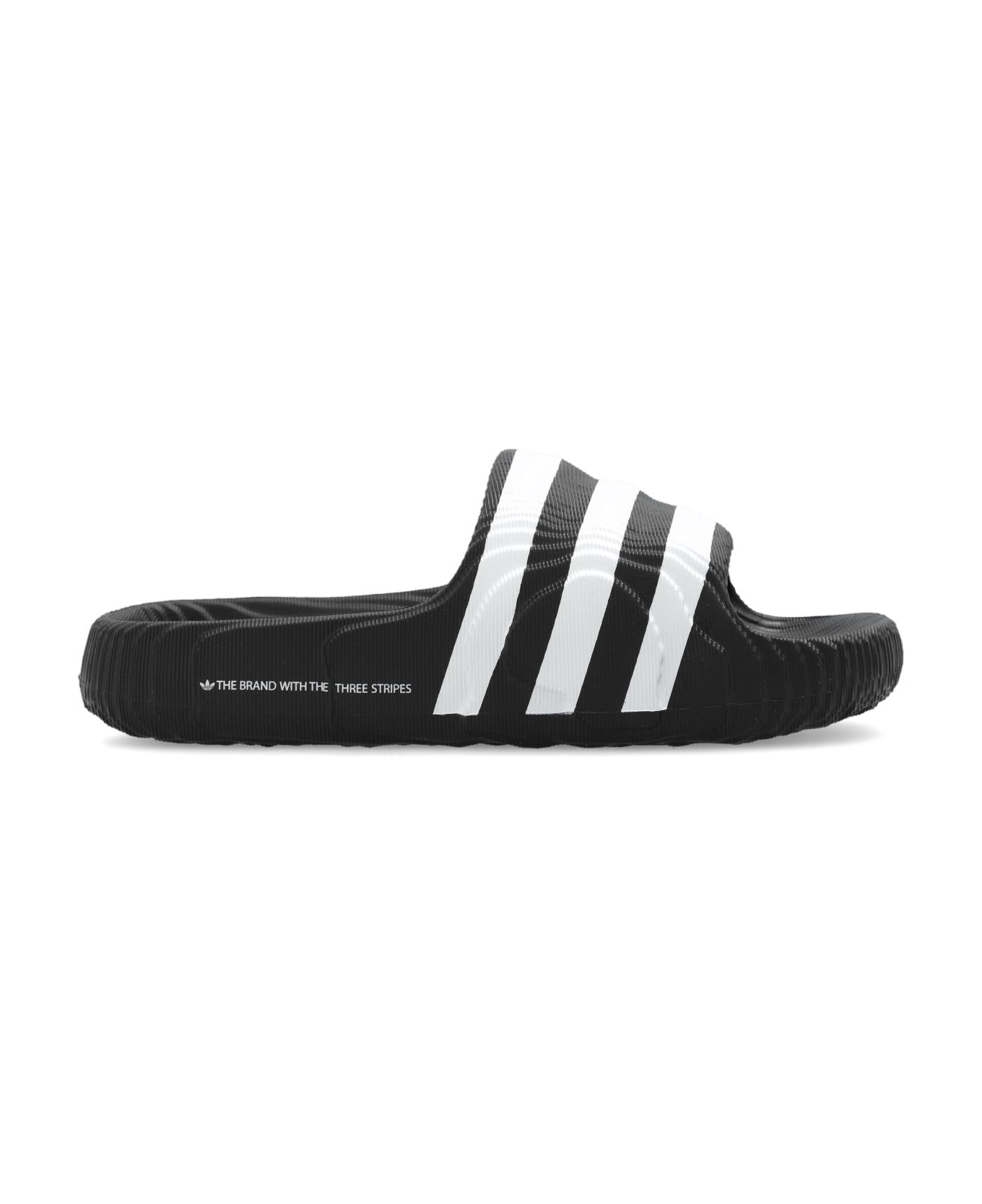 Adidas Originals 'adilette 22' Slides - Black フラットシューズ