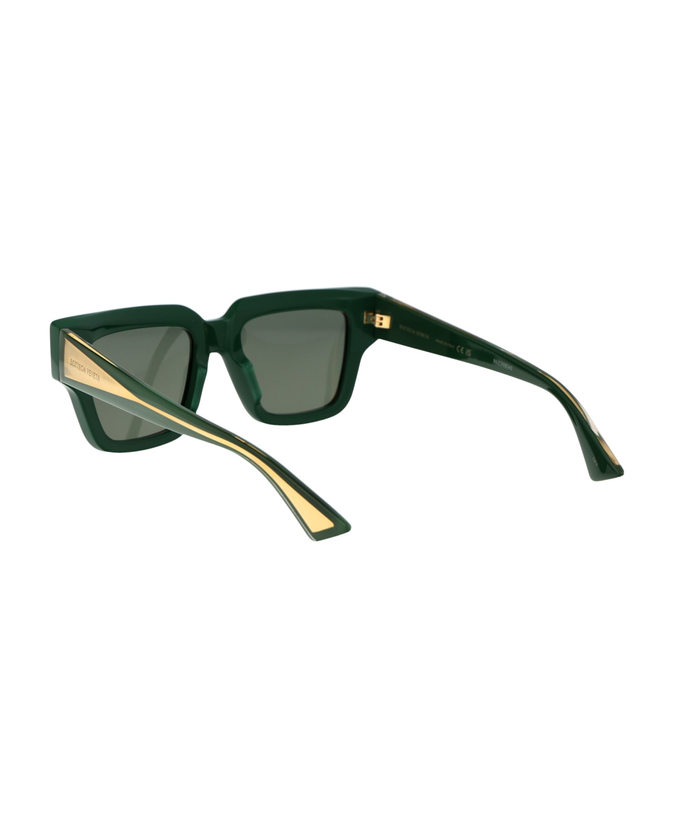 Bottega Veneta Eyewear Bv1276s Sunglasses - 003 GREEN CRYSTAL GREEN