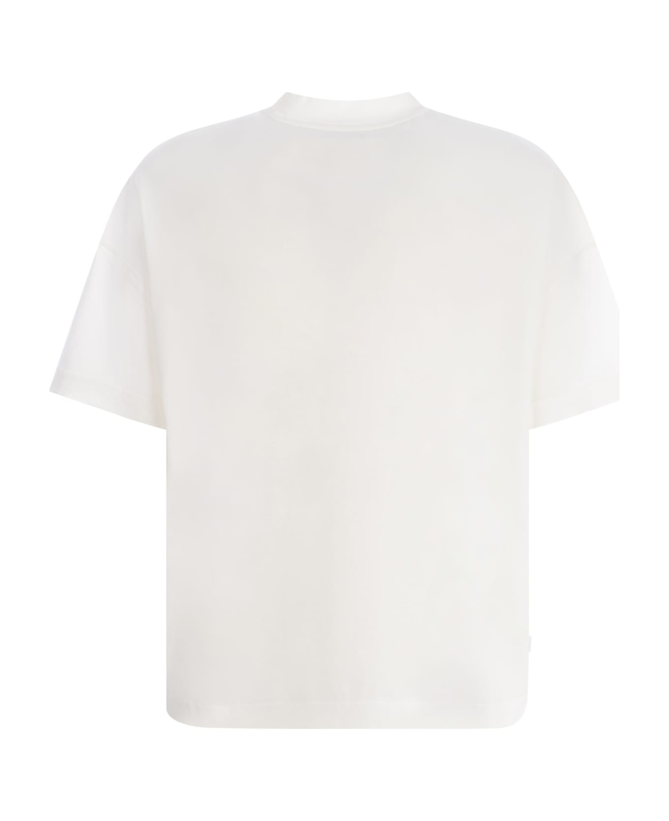 Bonsai T-shirt Bonsai "happy Place" In Cotton - Bianco