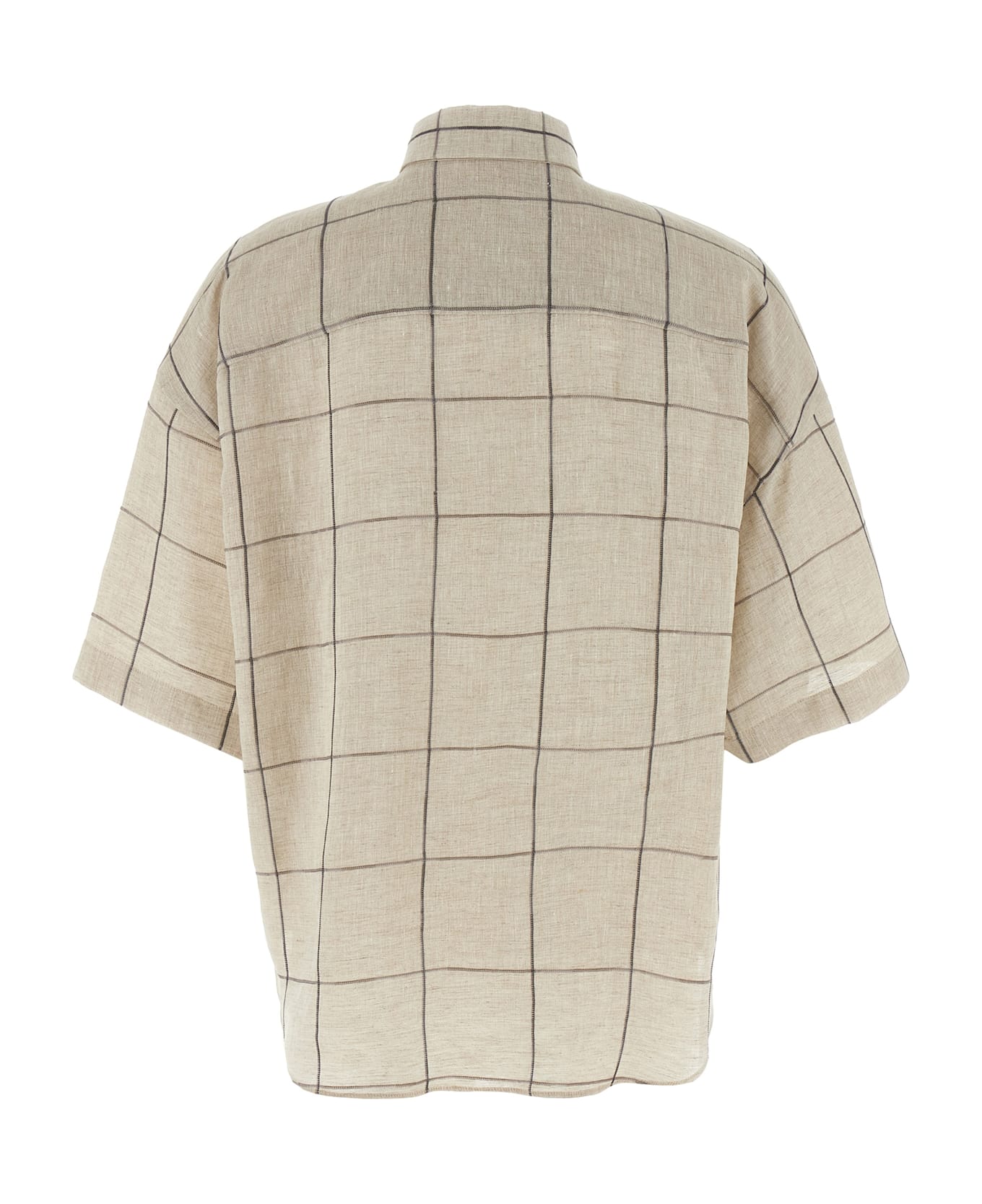 Brunello Cucinelli Check Shirt - Beige