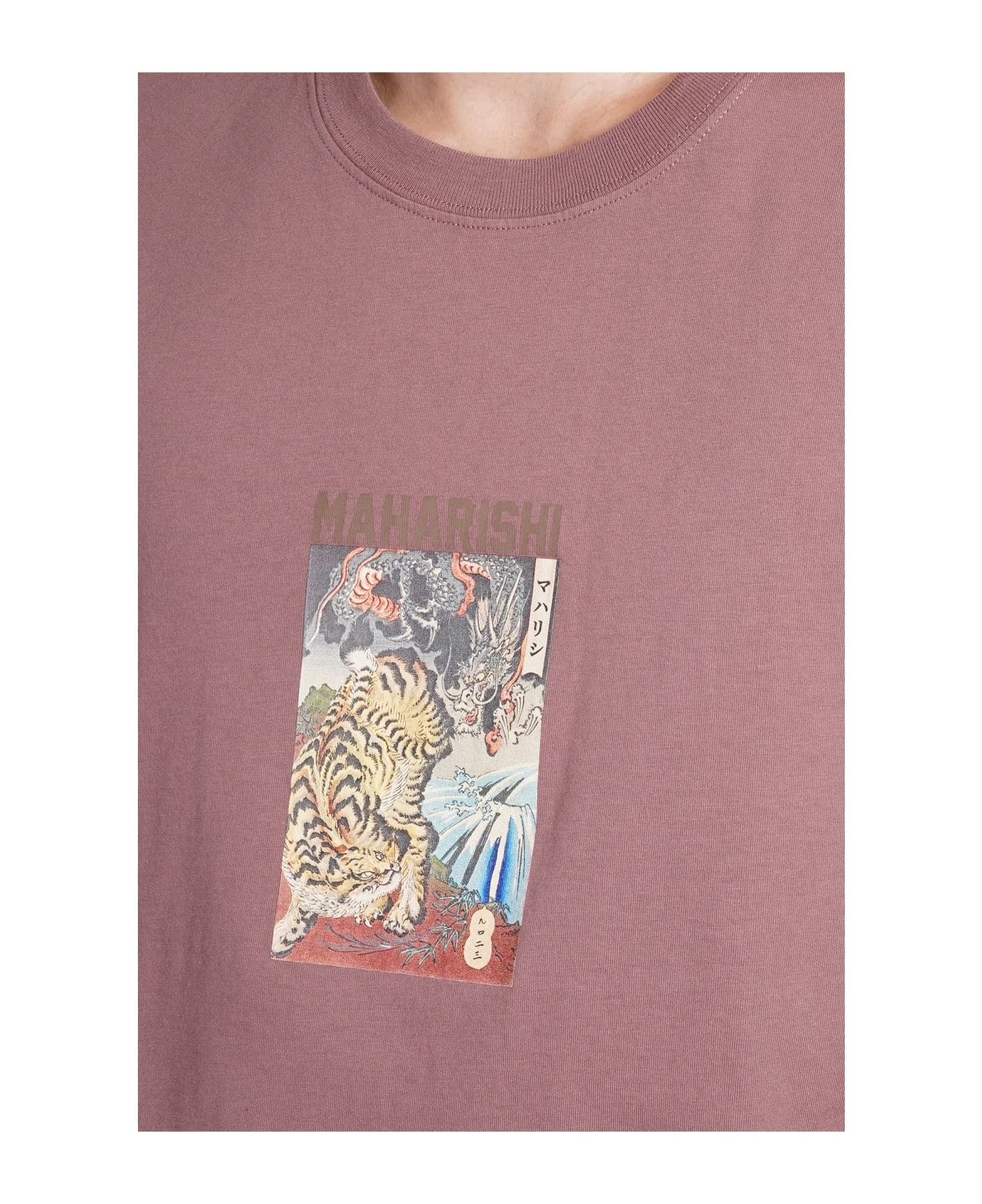 Maharishi T-shirt In Viola Cotton - Viola