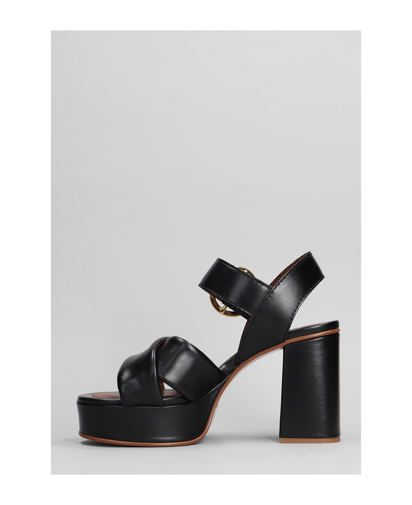 See by Chloé Lyna Sandals In Black Leather - black