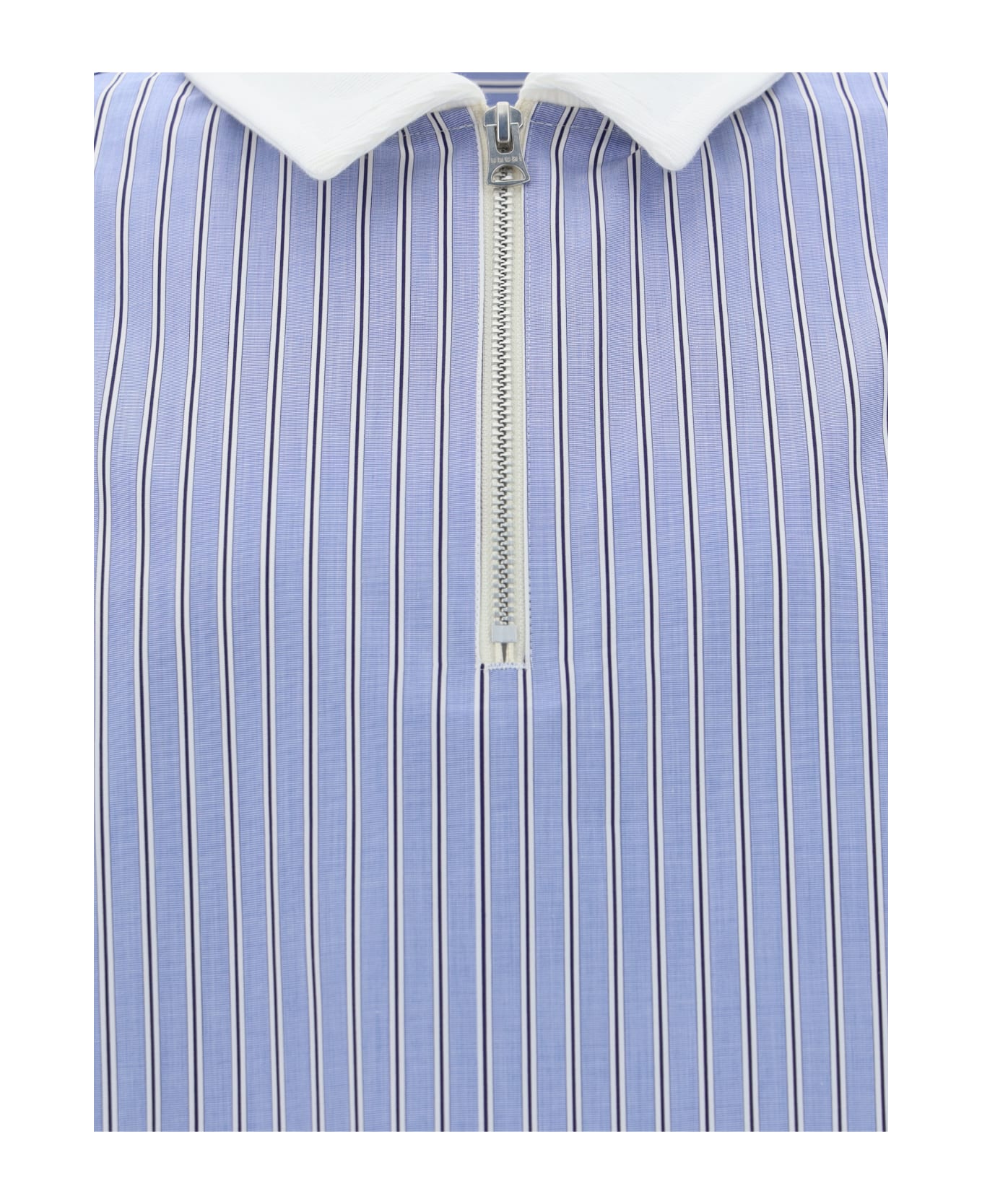 Sacai Polo Shirt - L/blue Stripe