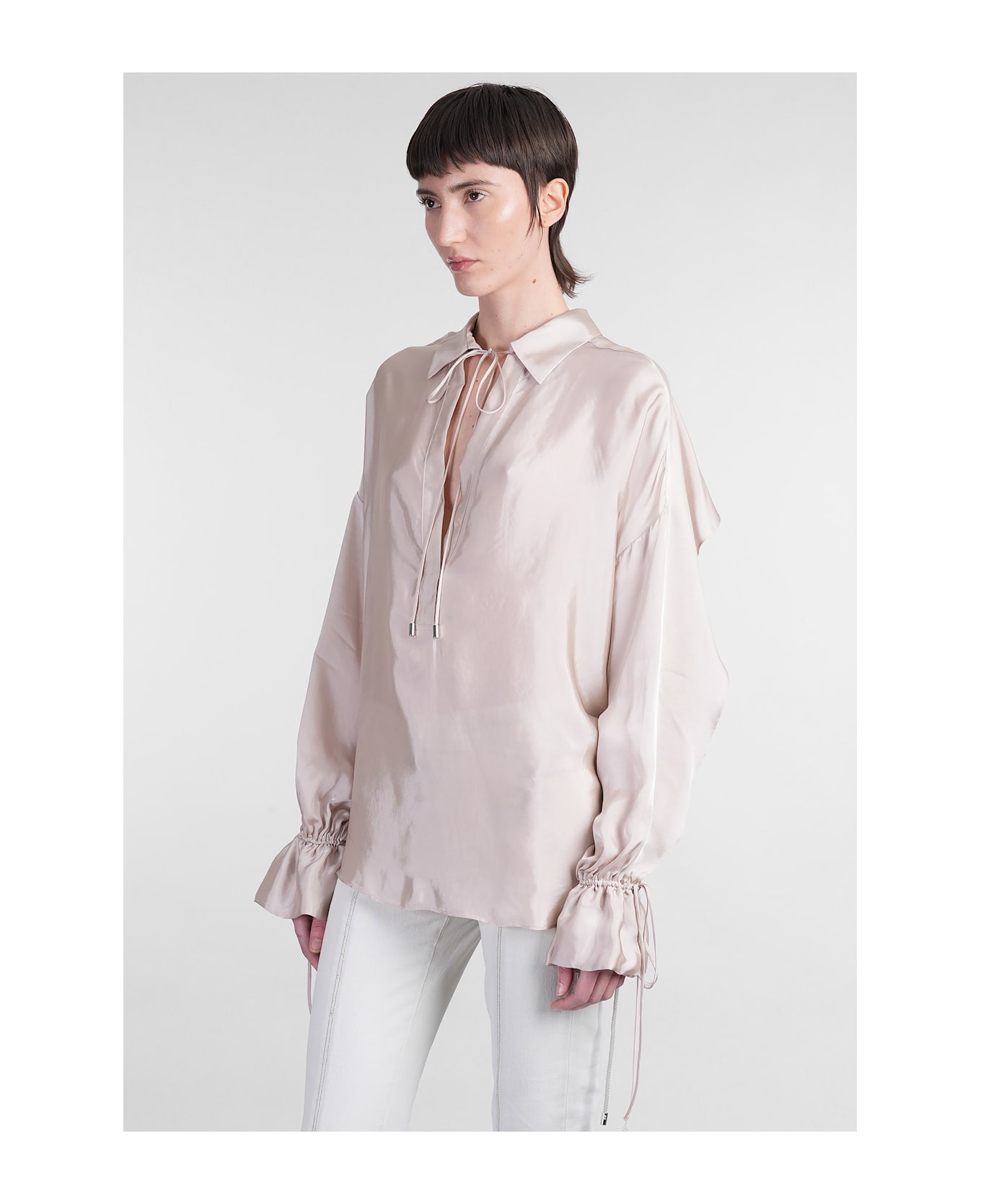 Blumarine Blouse In Rose-pink Viscose - rose-pink