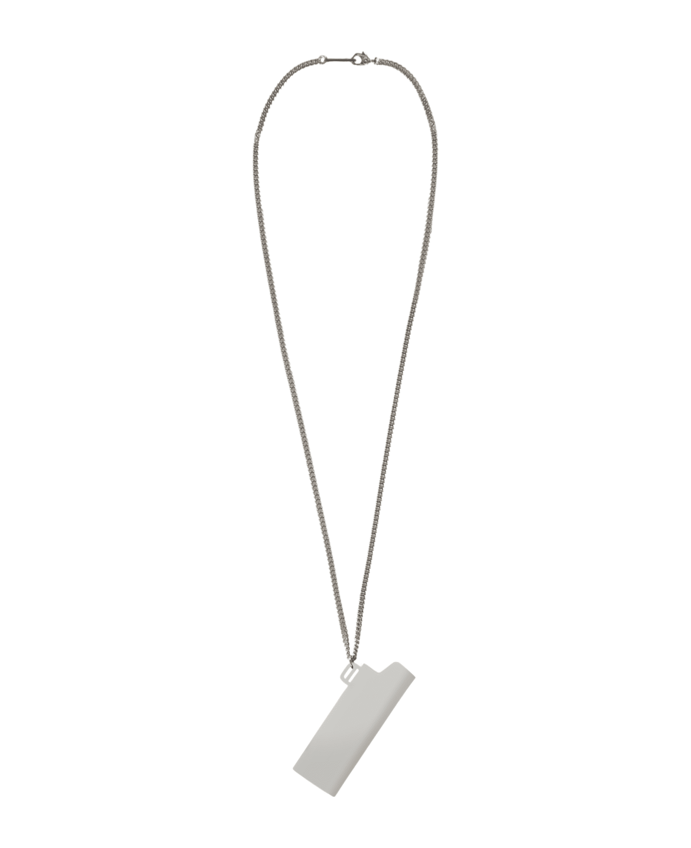 AMBUSH Lighter Case Necklace - White