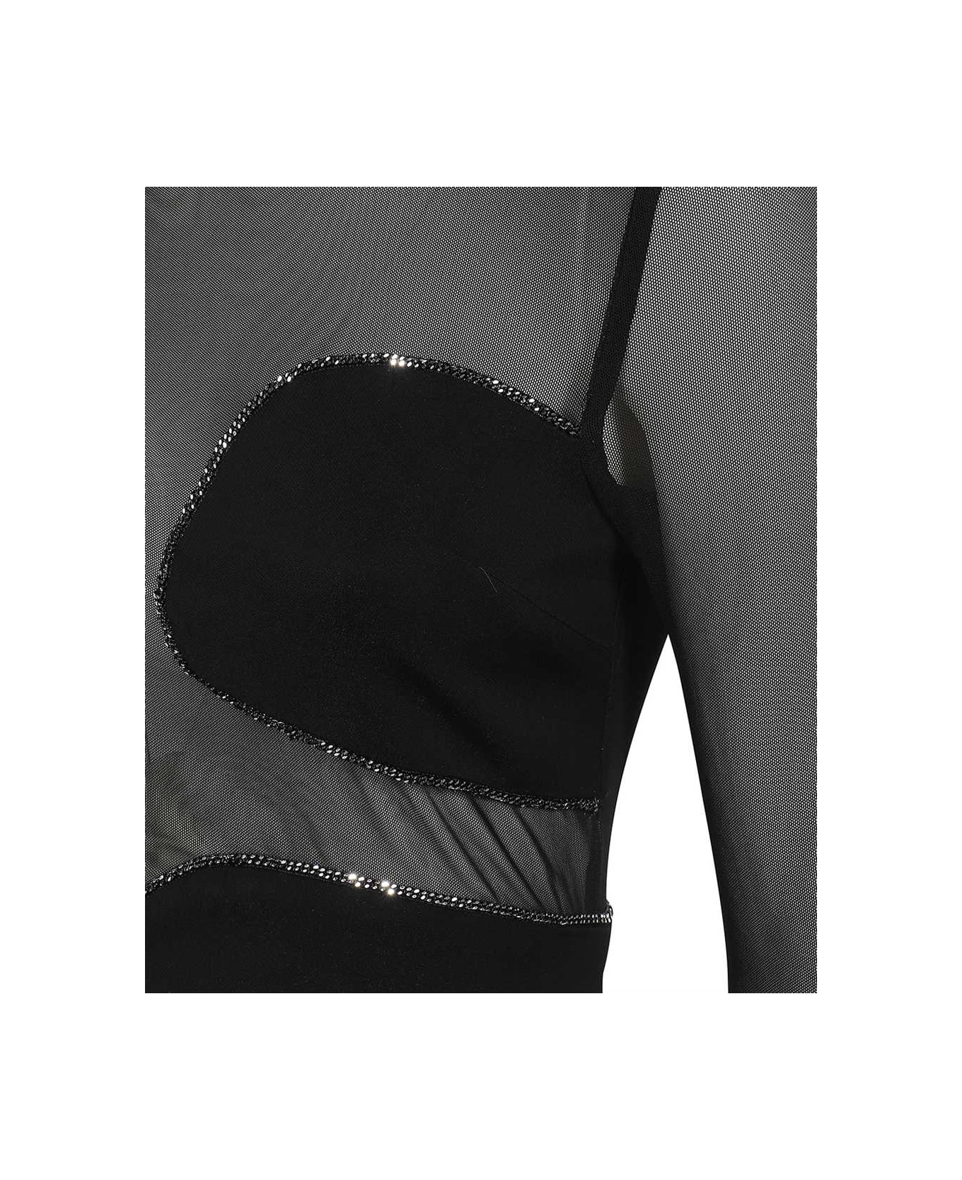 John Richmond Long Sleeves Dress - black