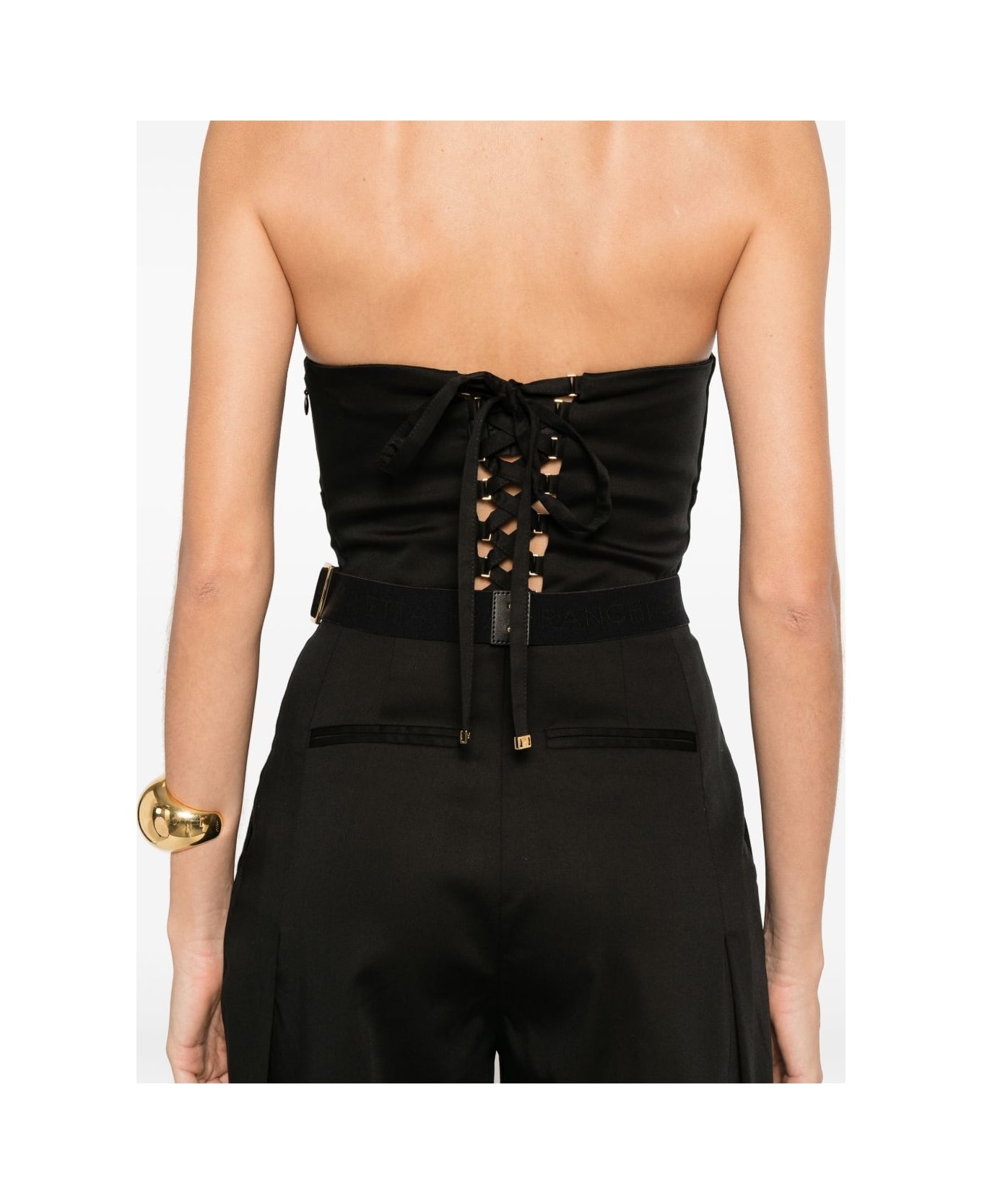 Elisabetta Franchi Long Jumpsuit - Black