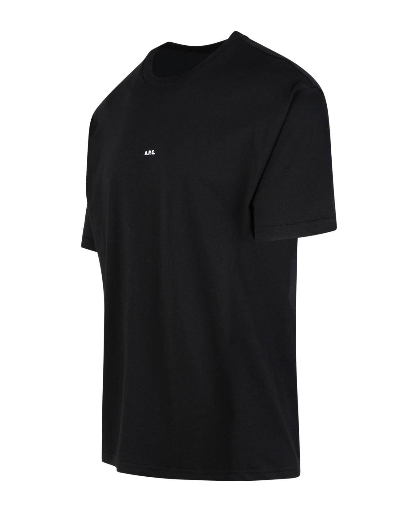 A.P.C. 
boxy
 Black Cotton T-shirt - NOIRBLANC