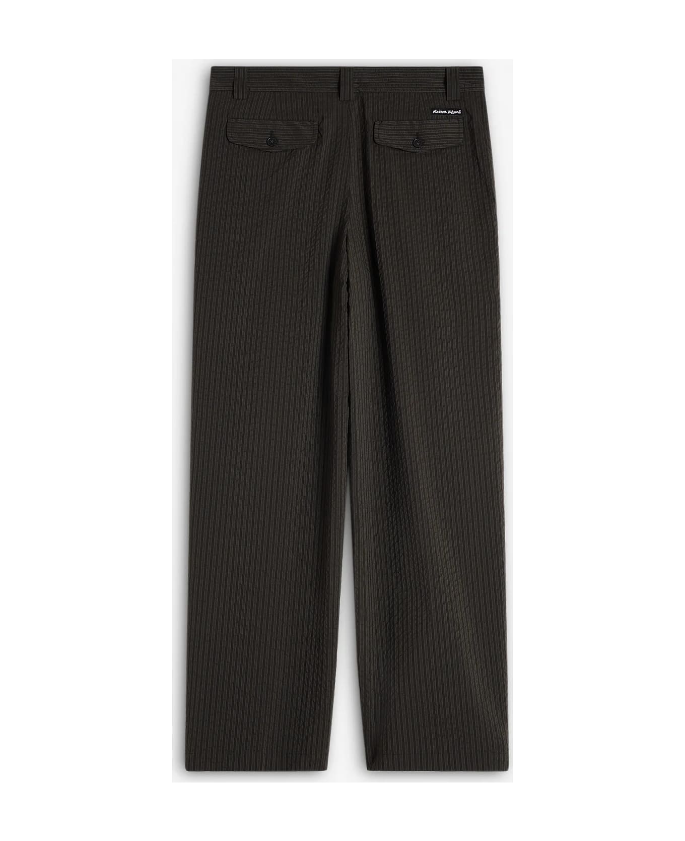 Maison Kitsuné Relaxed Pleated Pants - Ranger Green