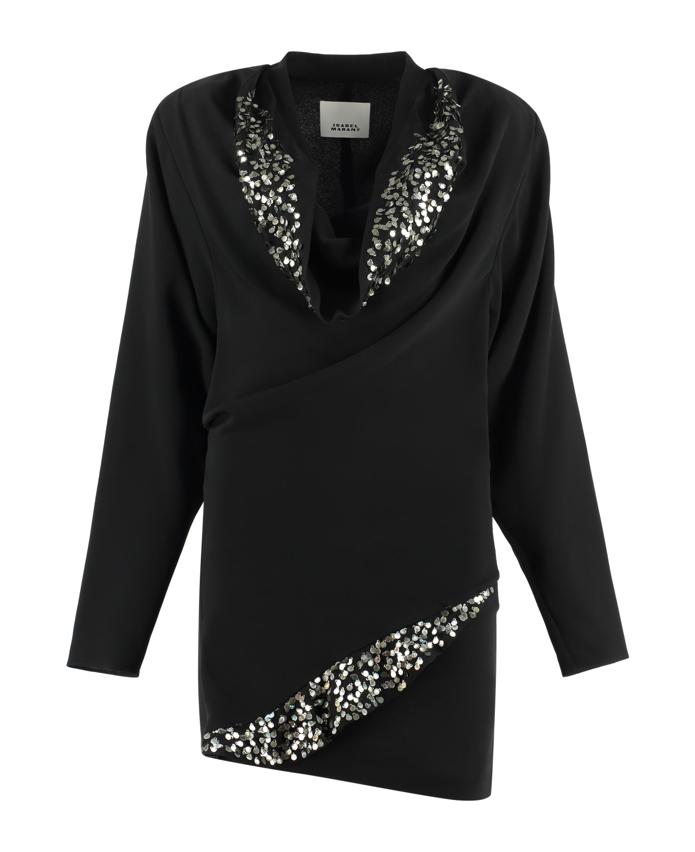 Isabel Marant Lazeli Sequin Dress - Black