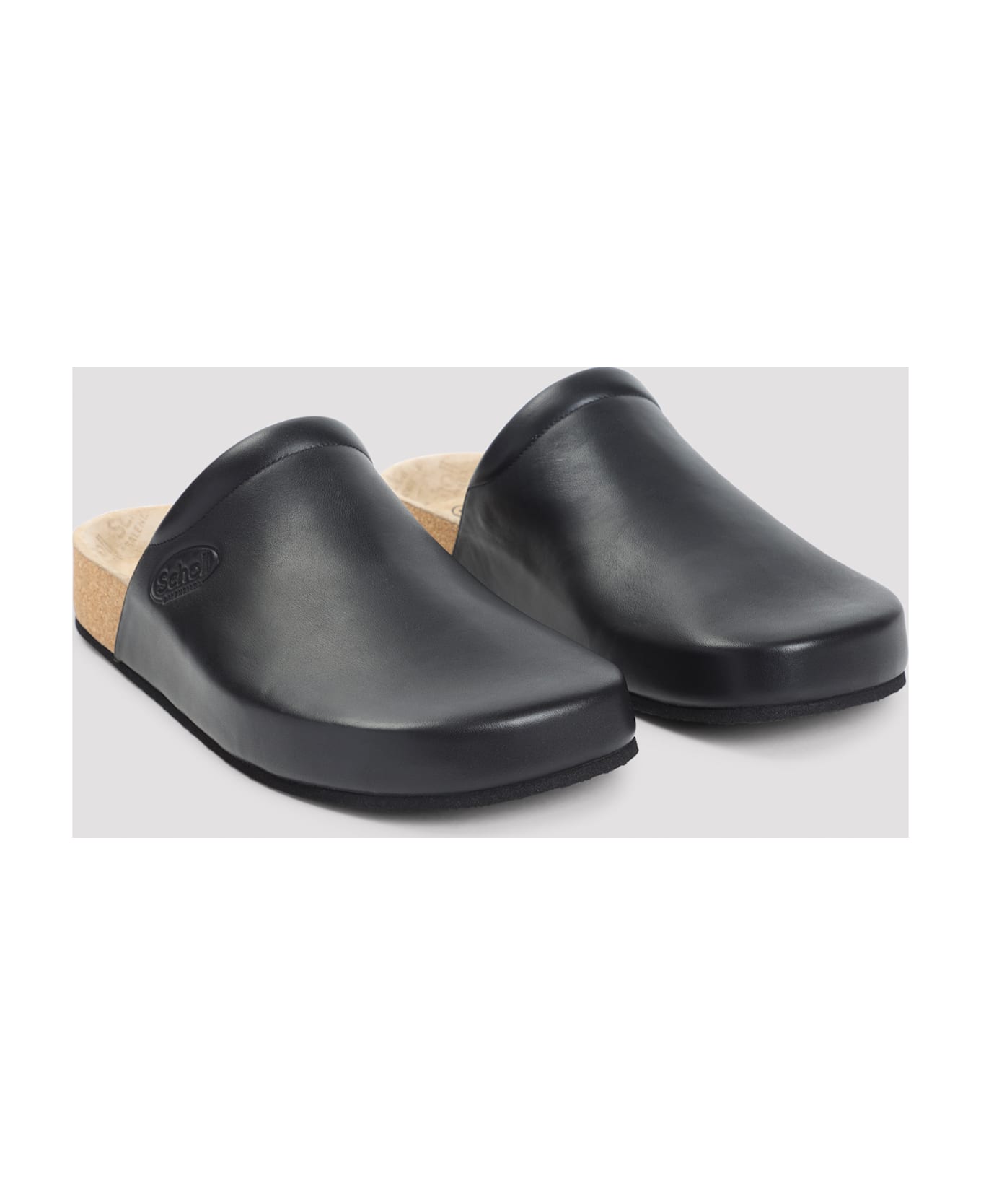 Balenciaga School Flat Mules - Black
