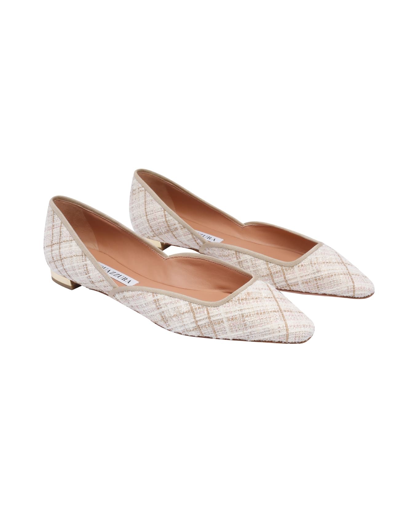 Aquazzura Maia Flats - Beige