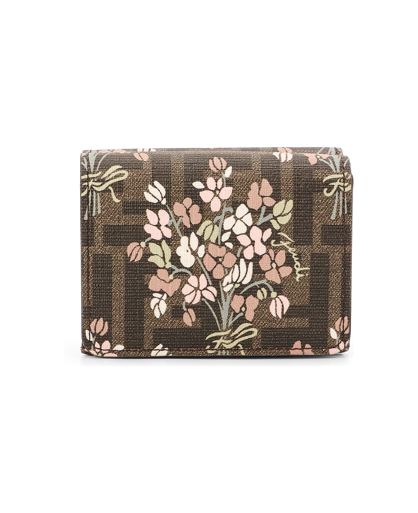 Fendi Mini Trifold Wallet - Brown