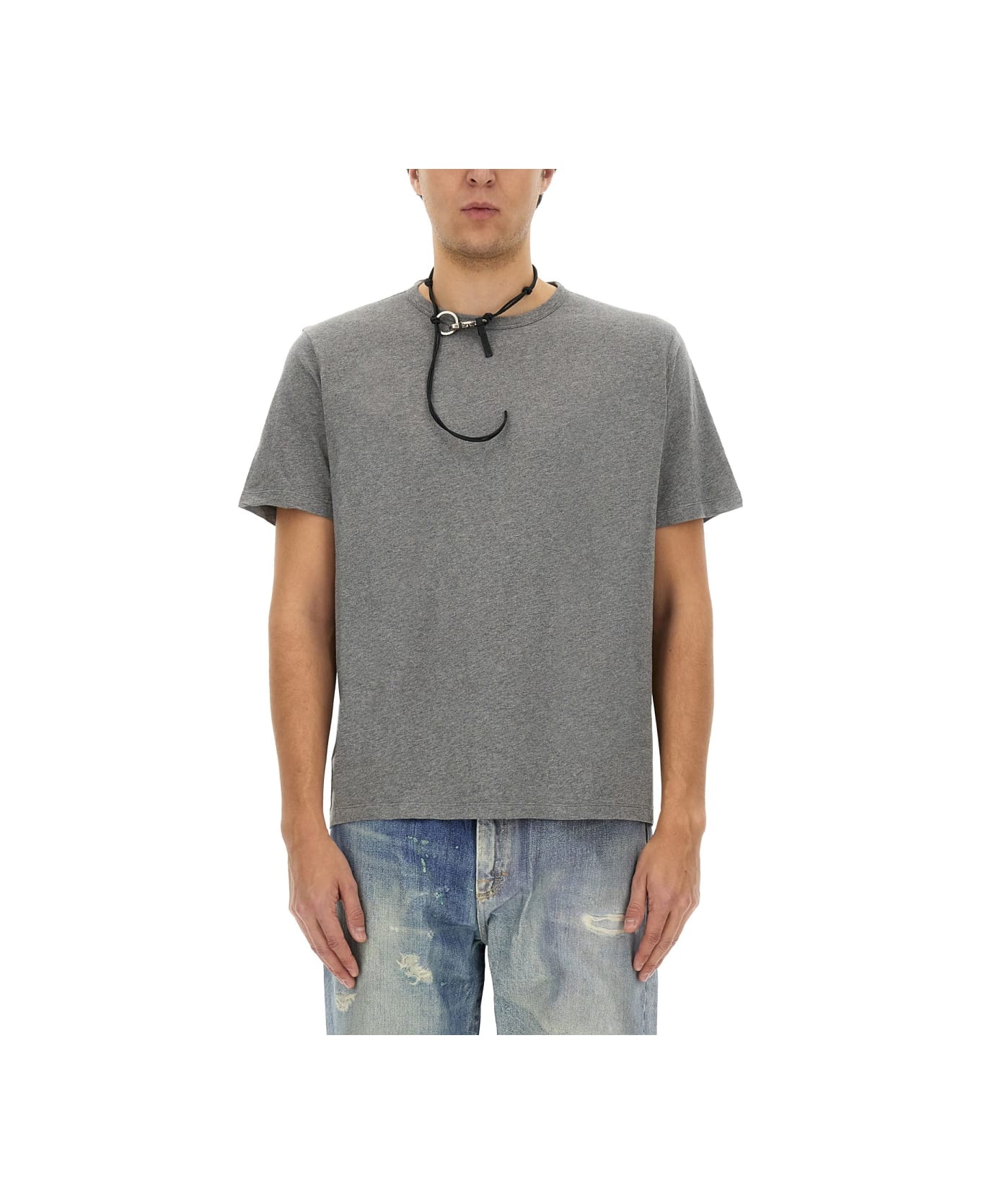 Our Legacy Cotton T-shirt - Grey Melange Clean Jersey