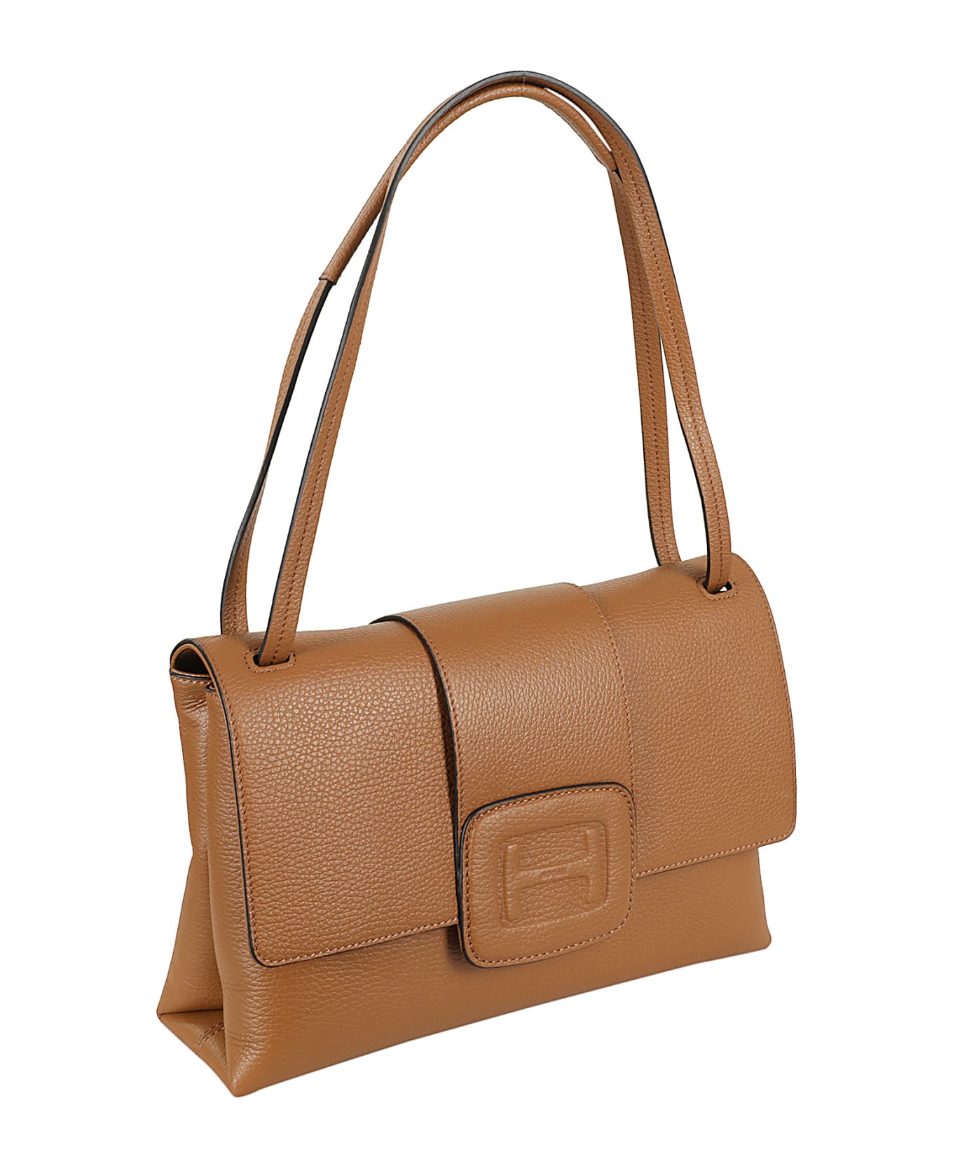 Hogan H Bag Tracolla Media H Embossed - Cognac Scuro