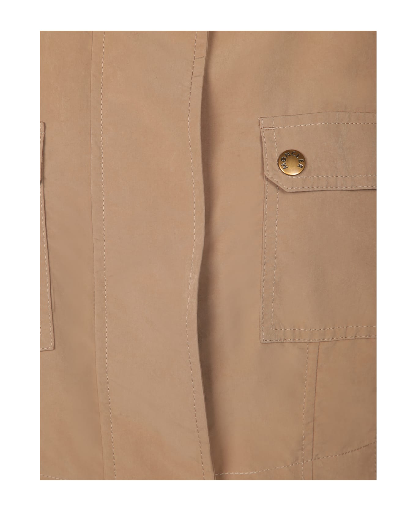 Moncler Nantes Long Parka Trench Beige - Beige
