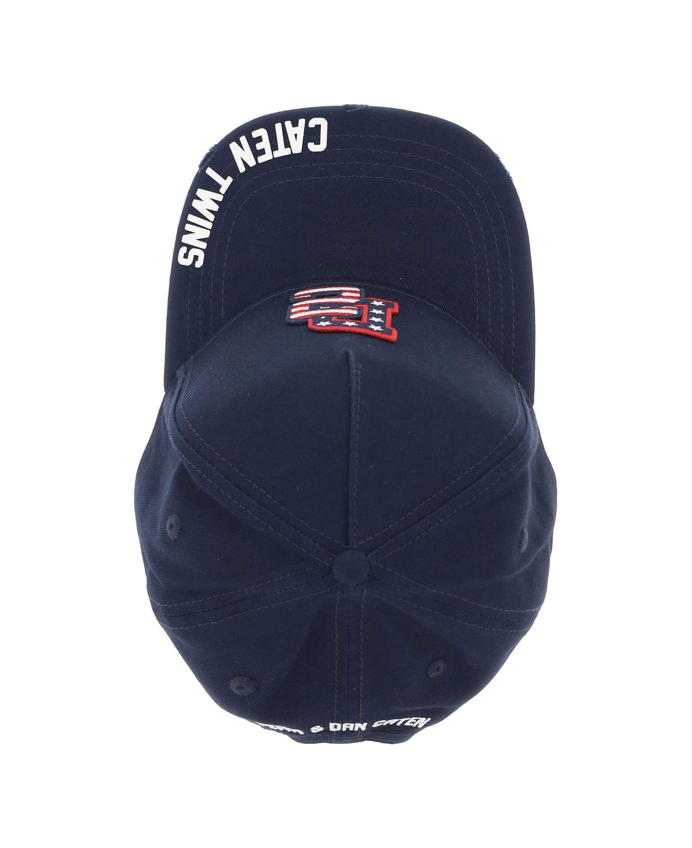 Dsquared2 Baseball Cap With Embroidered Patch - NAVY (Blue) 帽子