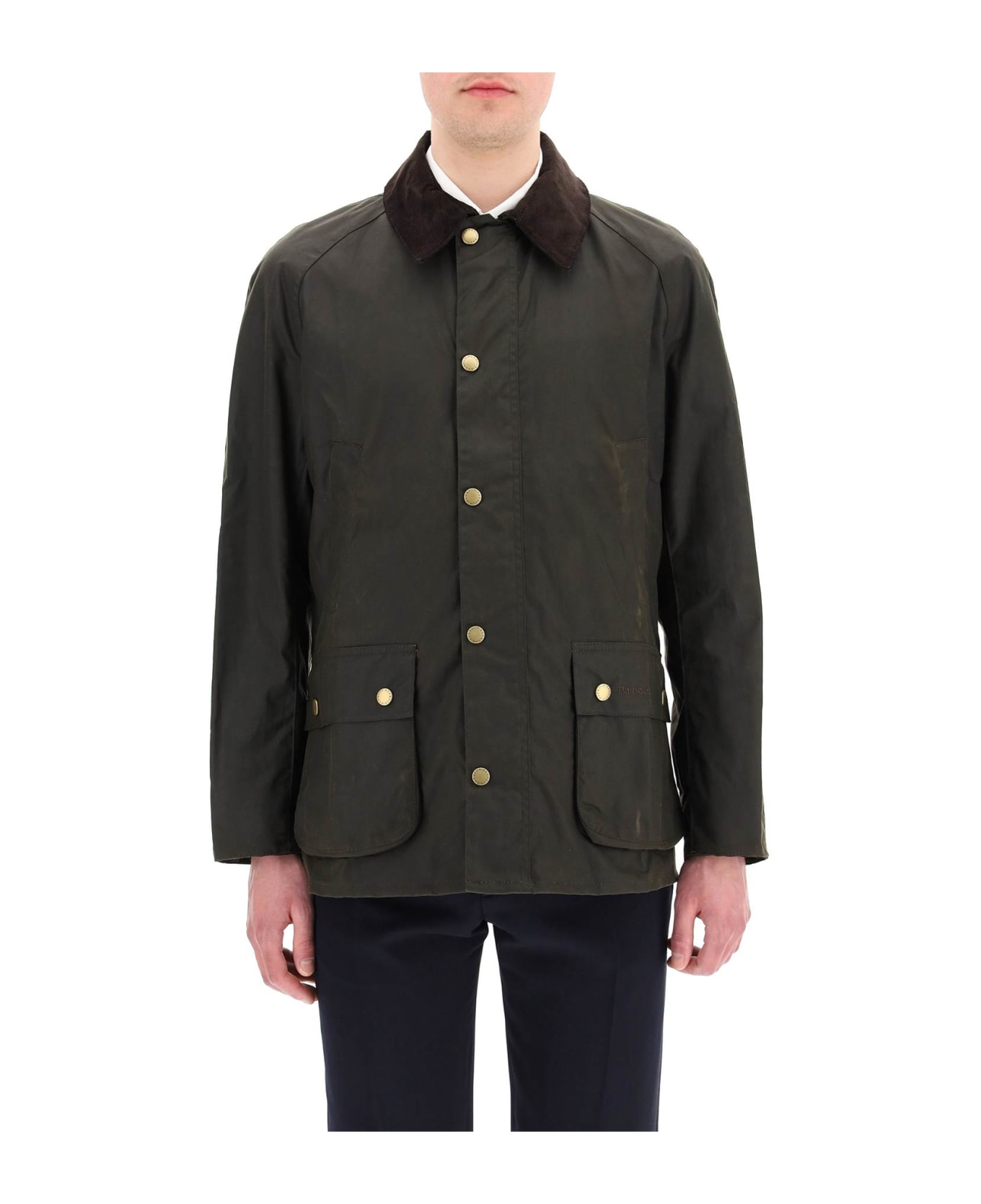 Barbour Ashby Waxed Jacket Barbour - GREEN コート