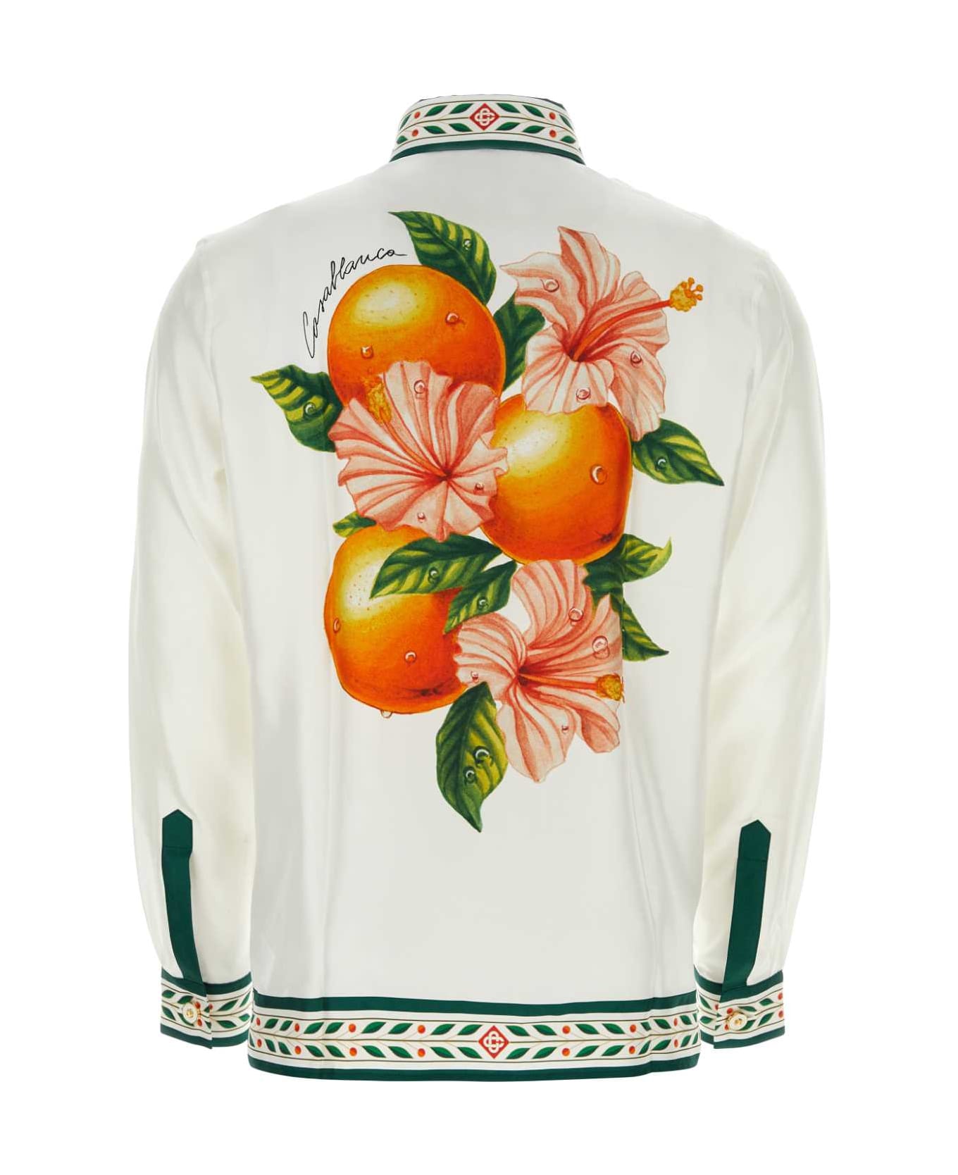 Casablanca Printed Silk Shirt - ORAENFLE