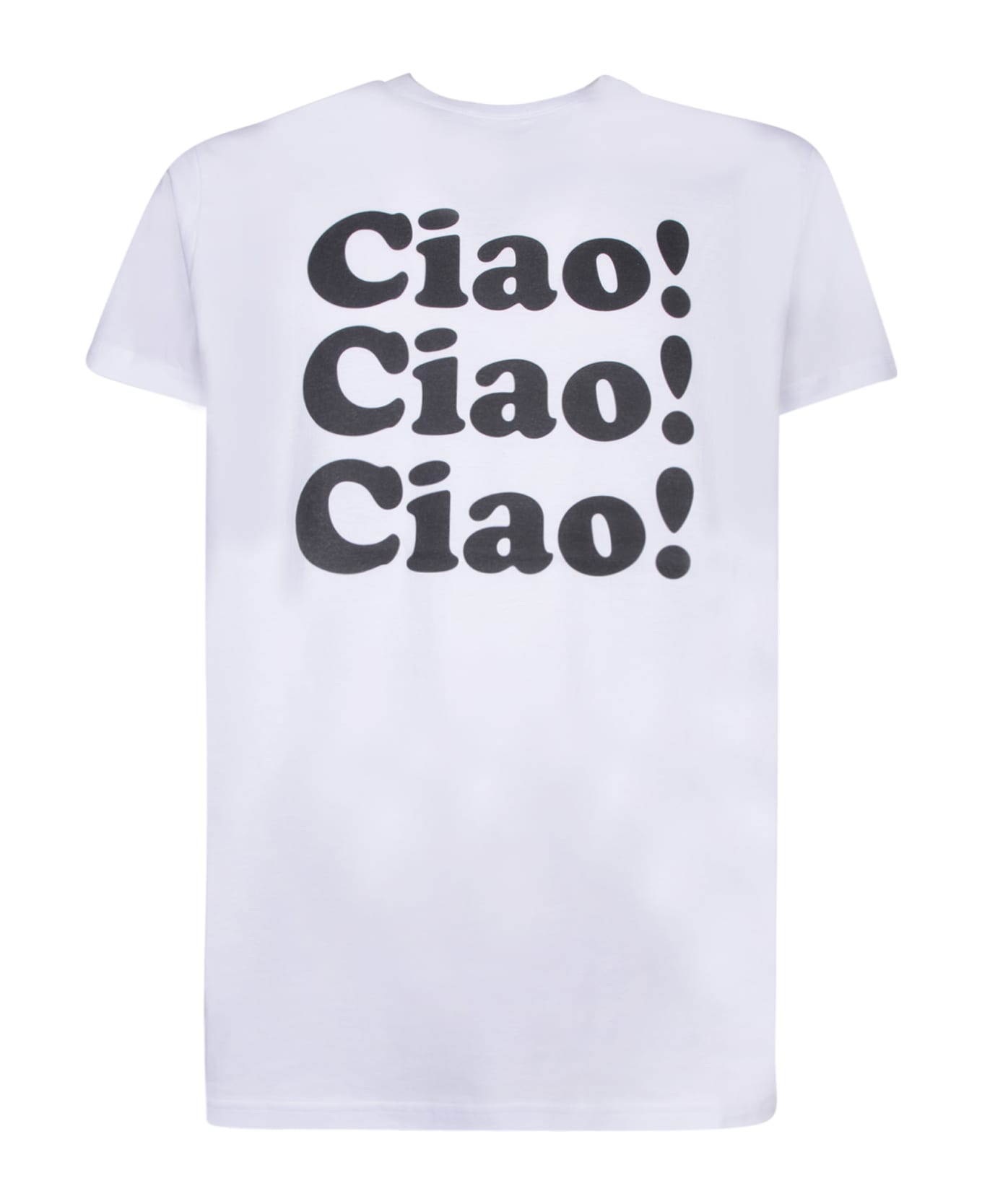 Alessandro Enriquez Ciao Print White T-shirt - White