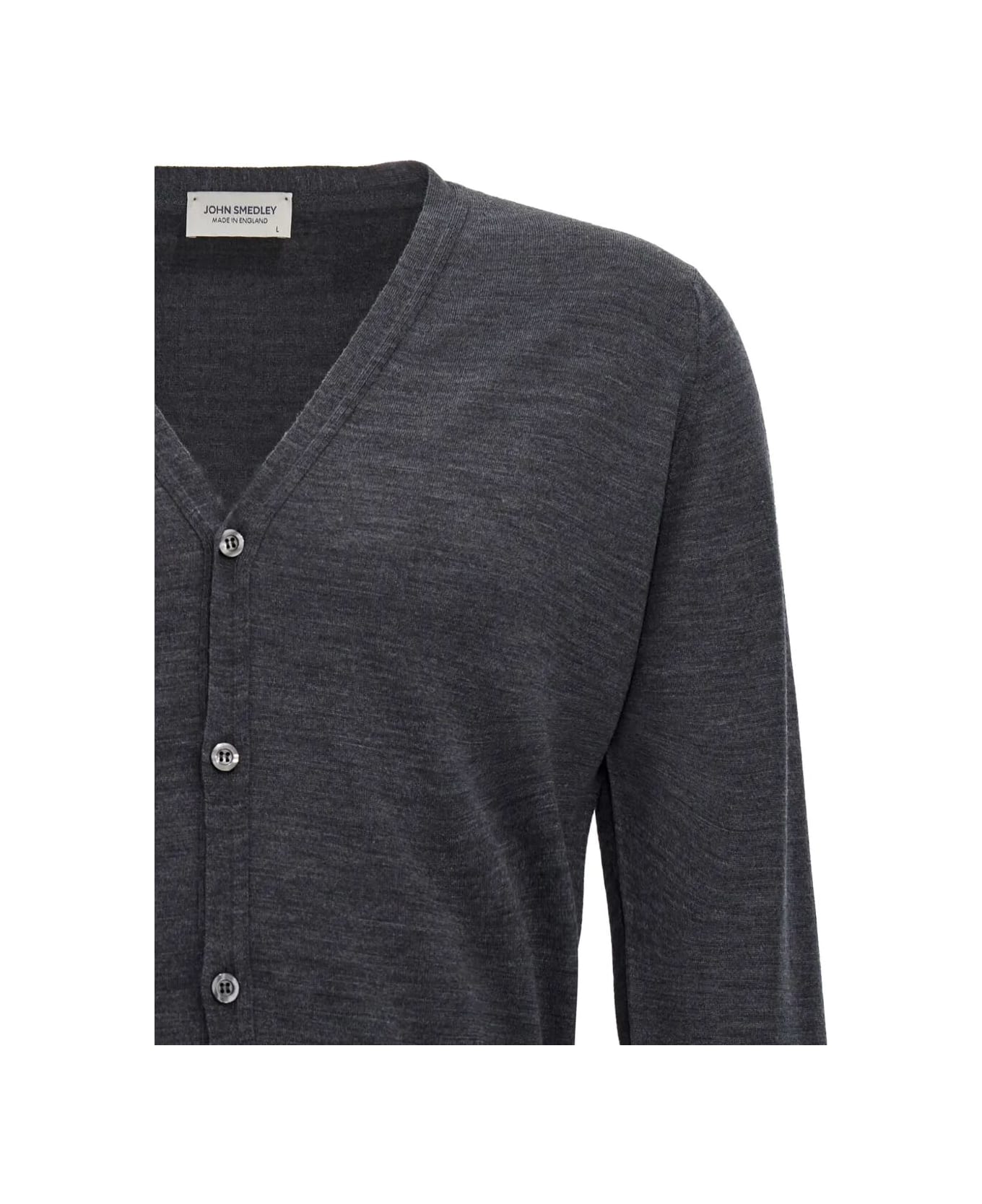 John Smedley Cardigan - Charcoal