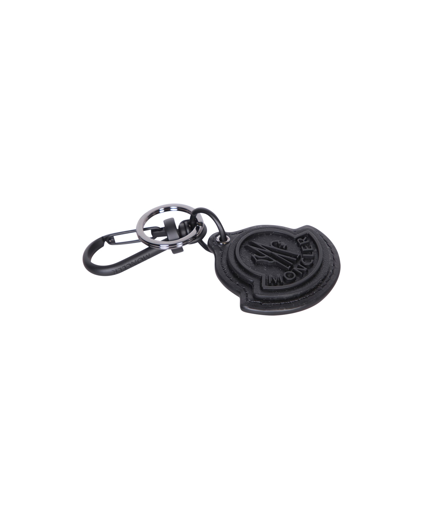 Moncler Logo Detailed Keyring - Black