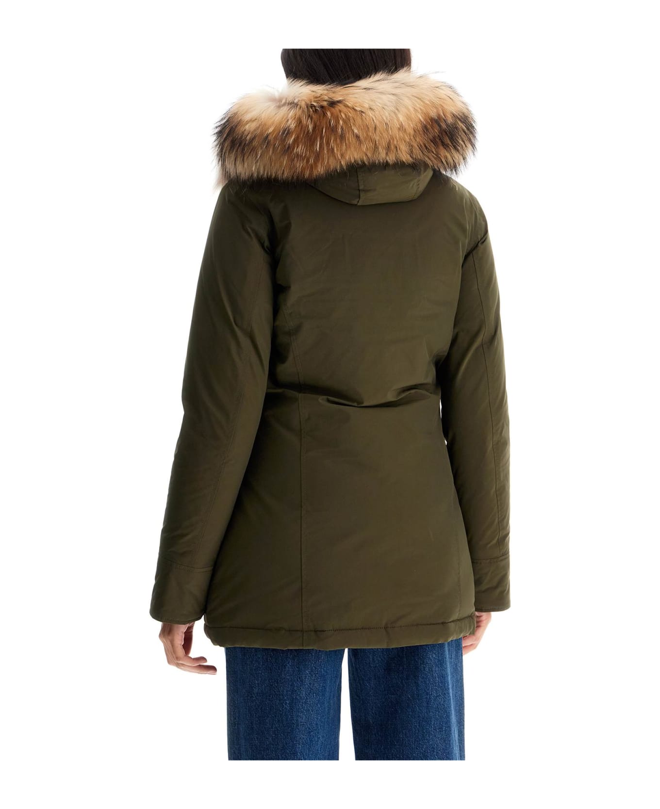 Woolrich Luxury Arctic Parka With Fur - DARK GREEN