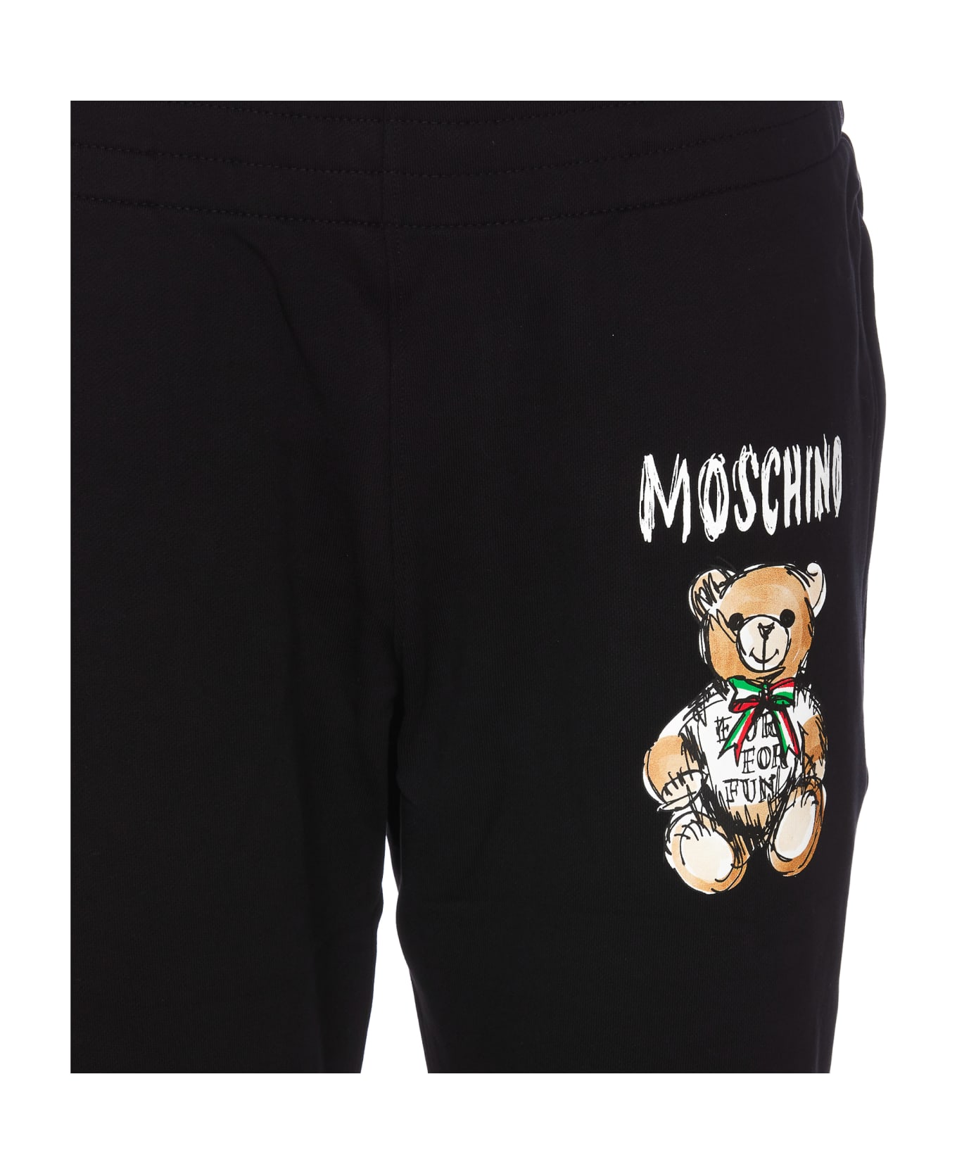 Moschino Drawn Teddy Bear Sweatpants - Black スウェットパンツ