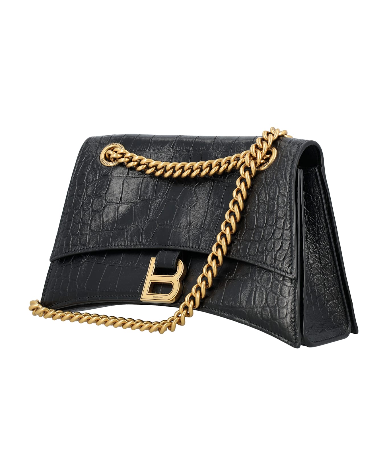 Balenciaga Crush Small Chain Bag - Black