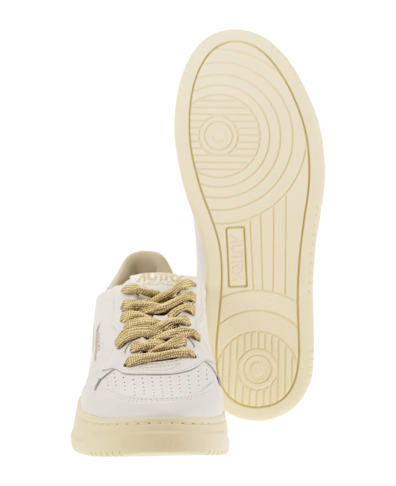 Autry Medalist Low - Leather Sneakers - White