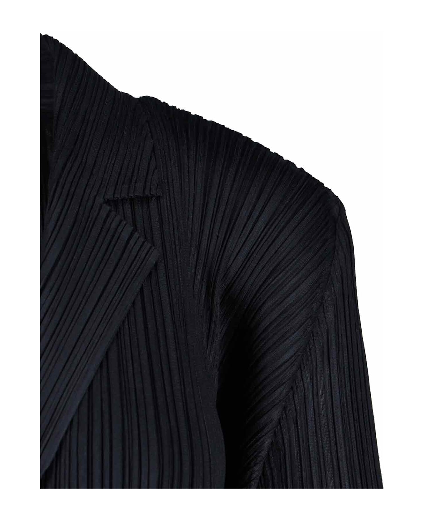 Pleats Please Issey Miyake 'plissè' Single-breasted Blazer - BLACK ブレザー