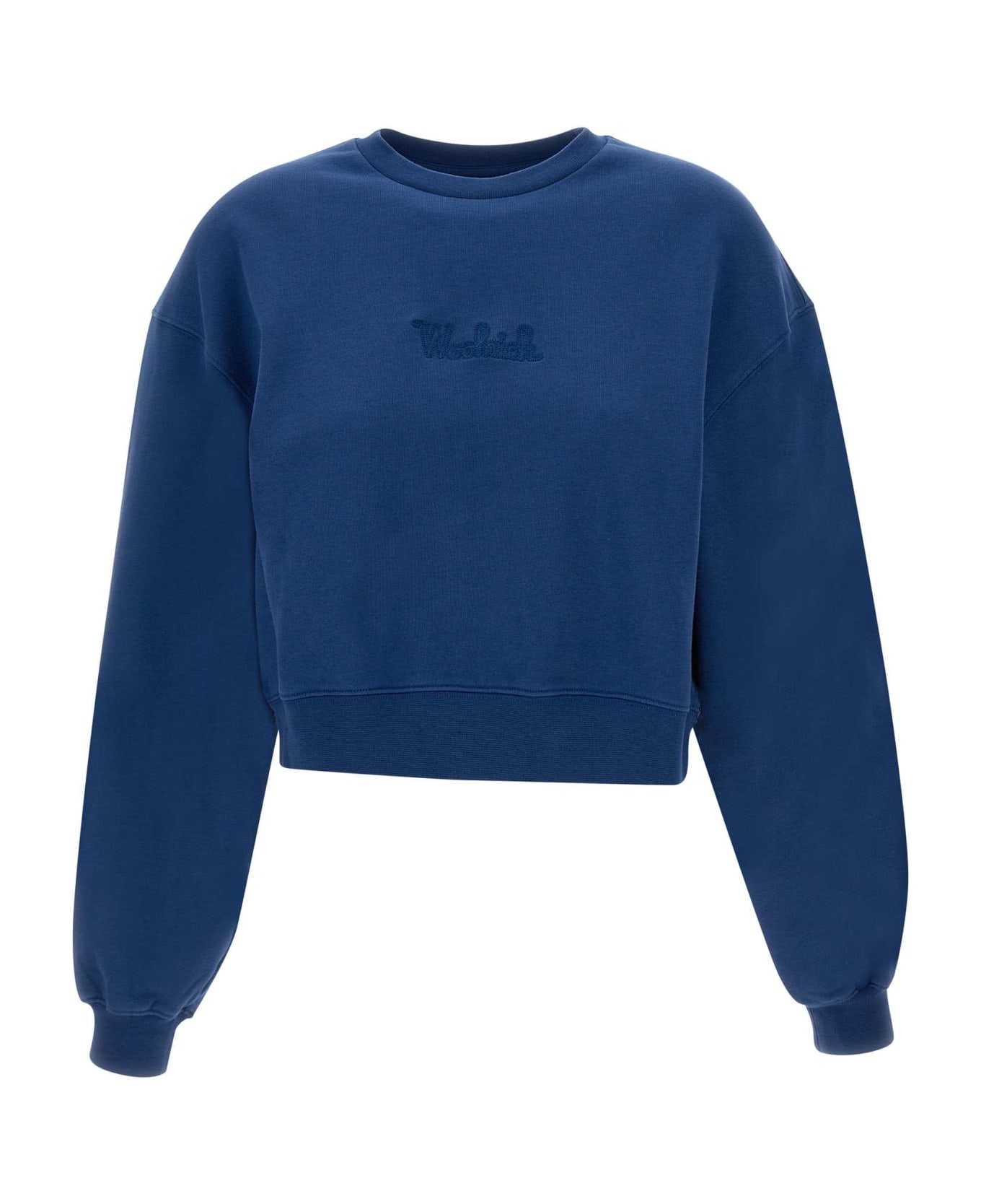 Woolrich "cotton Fleece Logo" Sweatshirt - BLUE フリース
