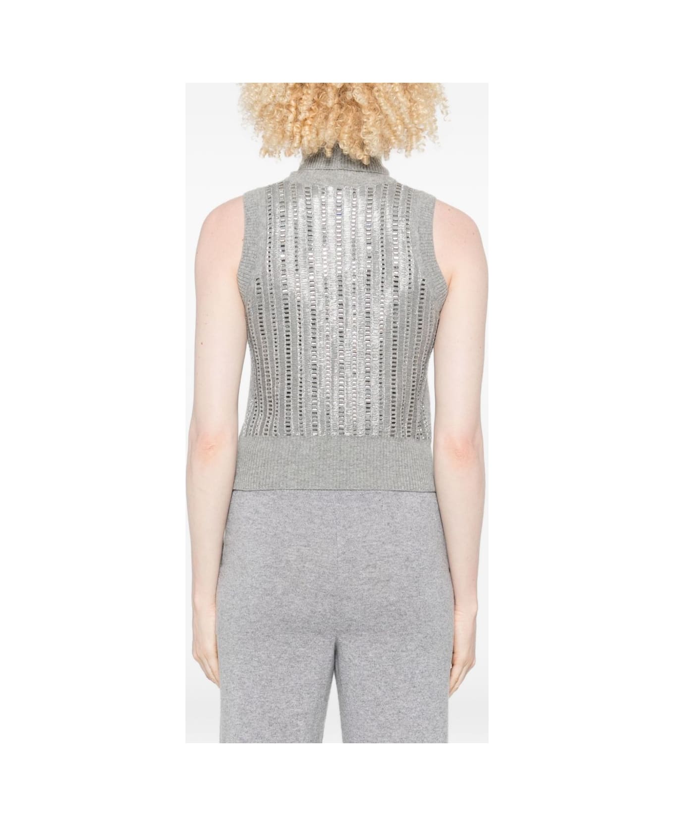 Ermanno Scervino Wool Blend Tank Top - Grey
