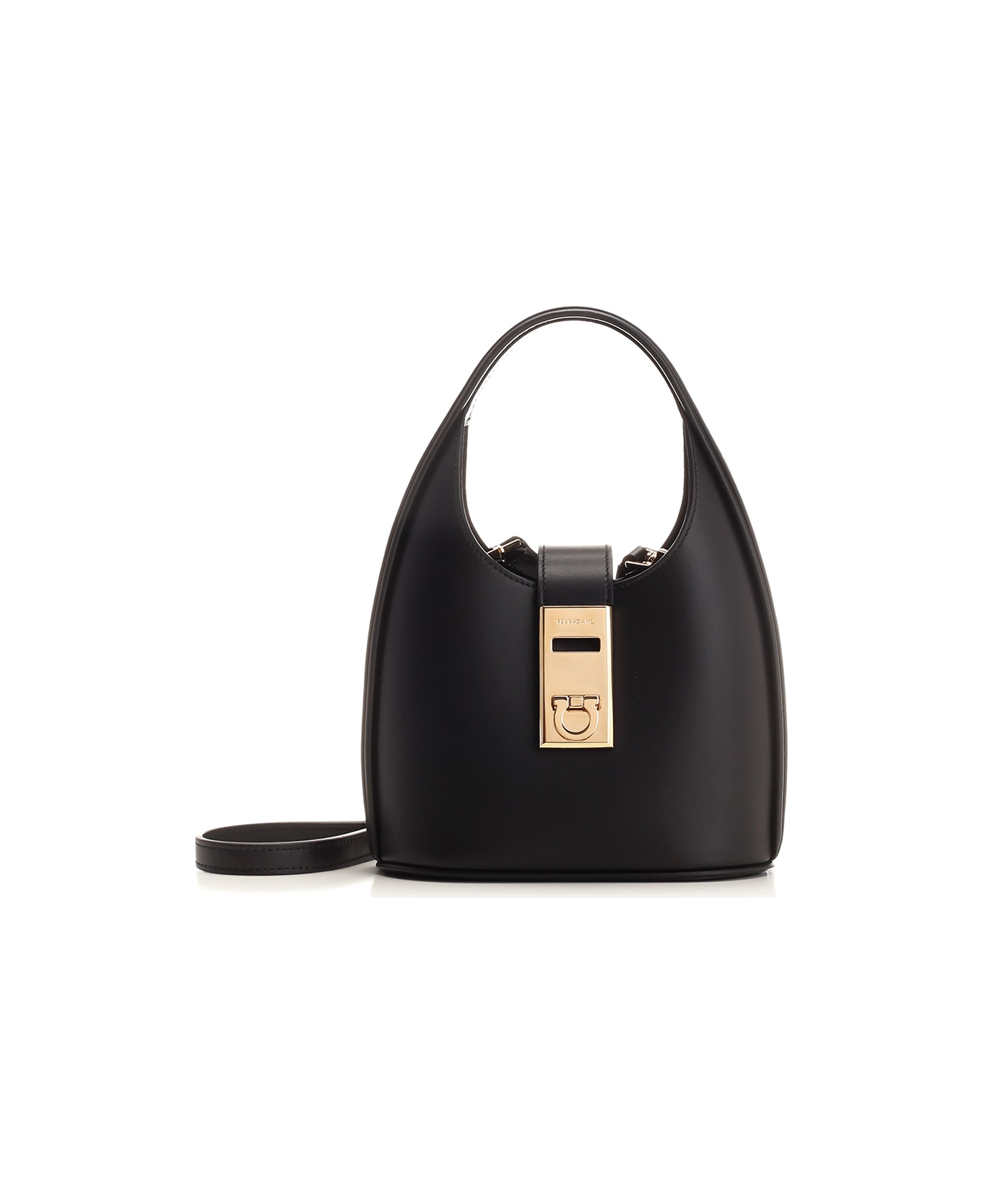 Ferragamo Black Hobo Mini Bag | italist
