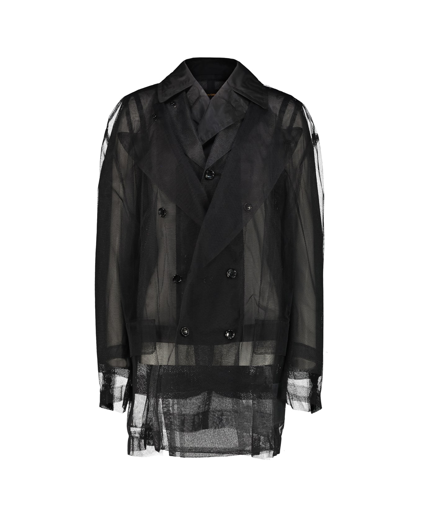 Comme des Garçons Double-breasted Caban - Black