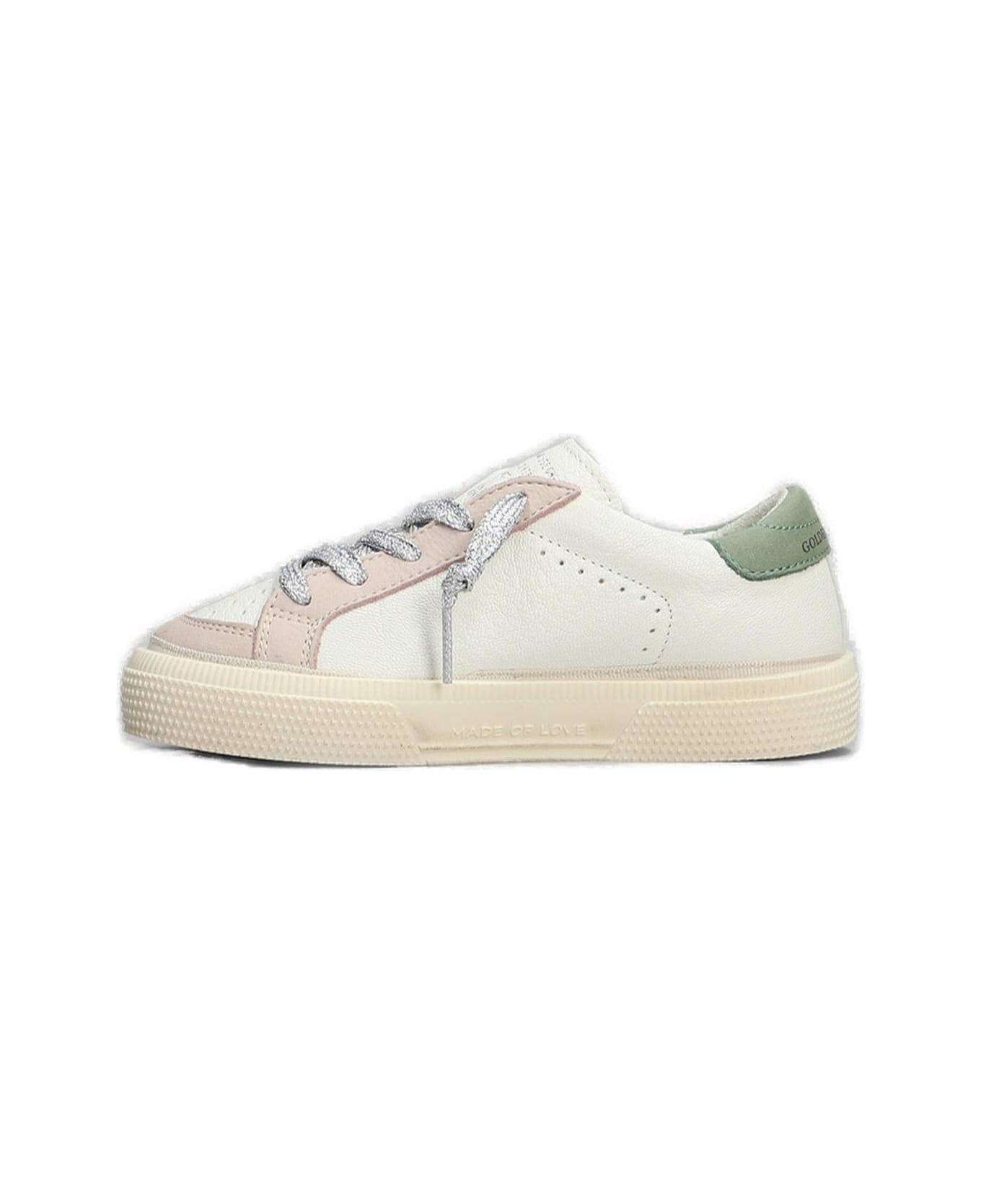 Golden Goose May Lace-up Sneakers - WHITE