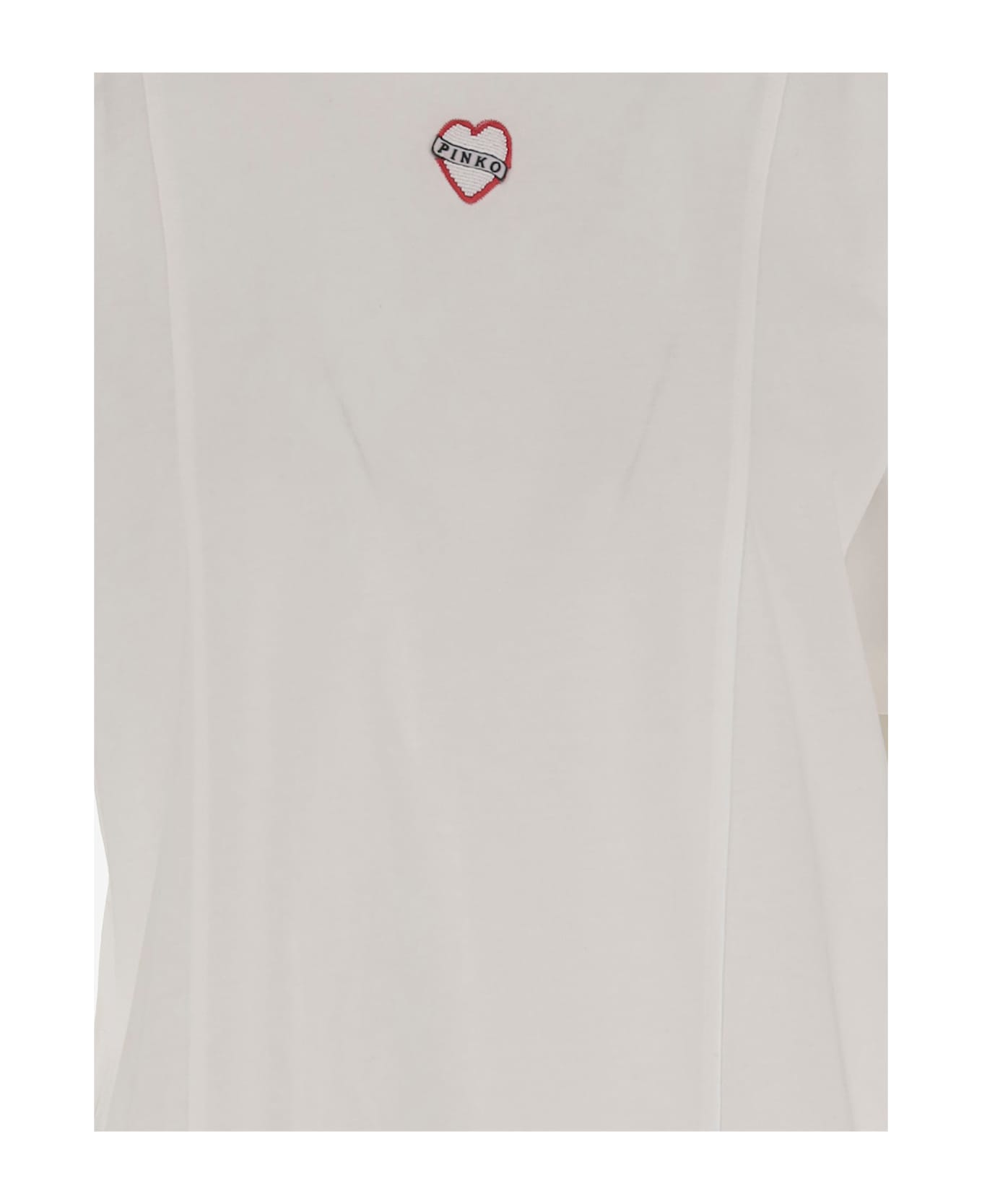 Pinko Cotton T-shirt With Logo - White