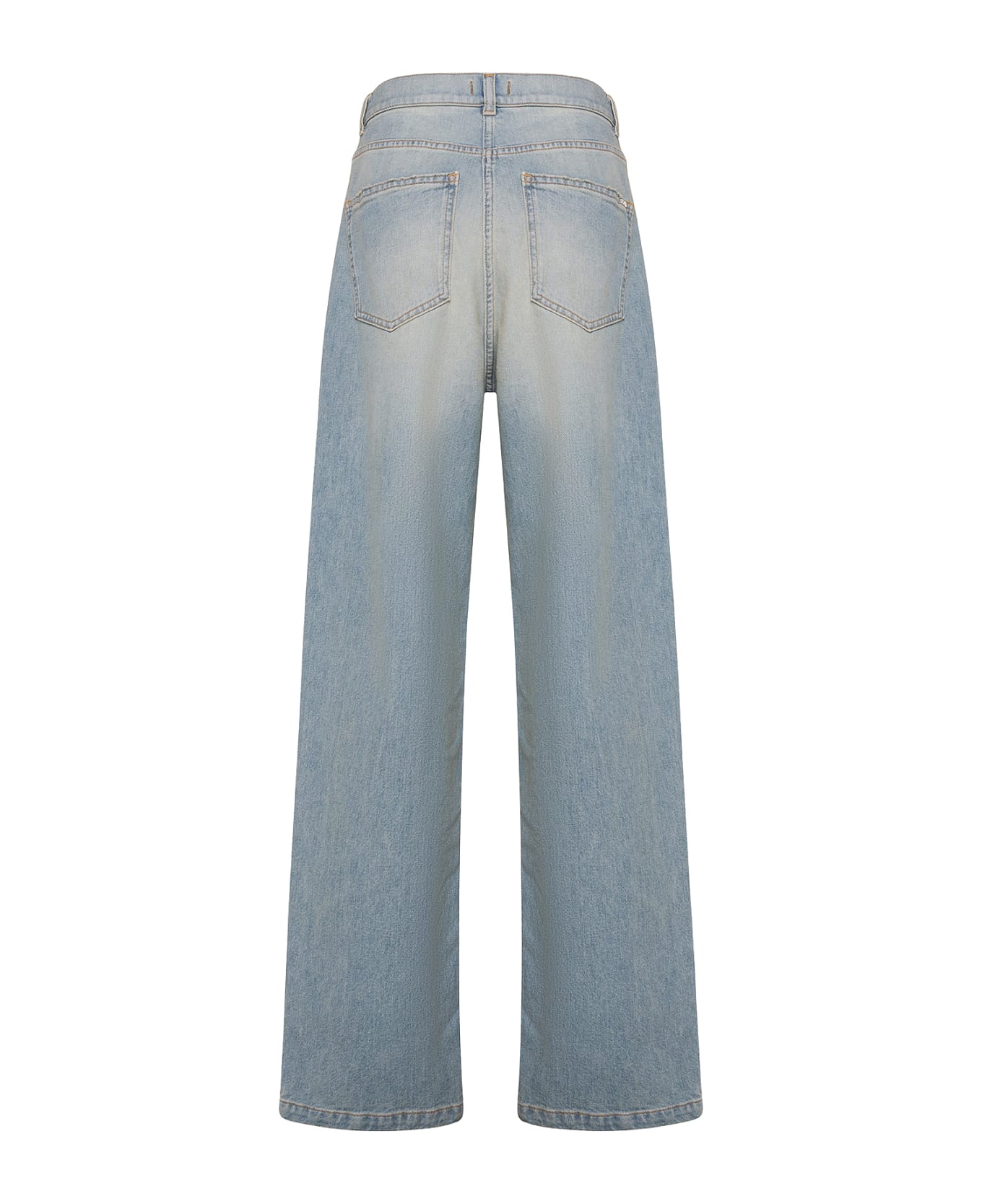 Seventy High-waisted Jeans In Light Denim - AZZURRO
