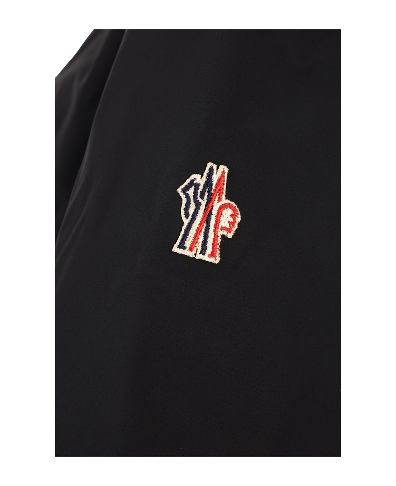 Moncler Grenoble Black Stretch Nylon Jacket - BLACK