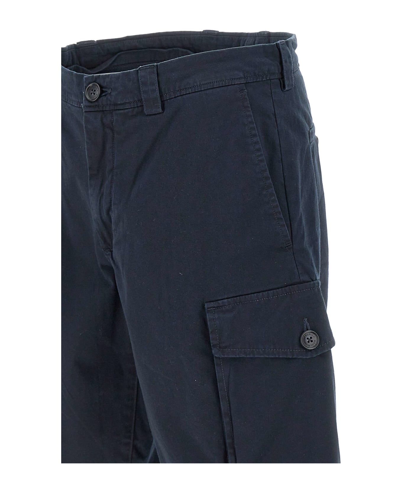 Woolrich "cargo" Cotton Shorts - BLUE