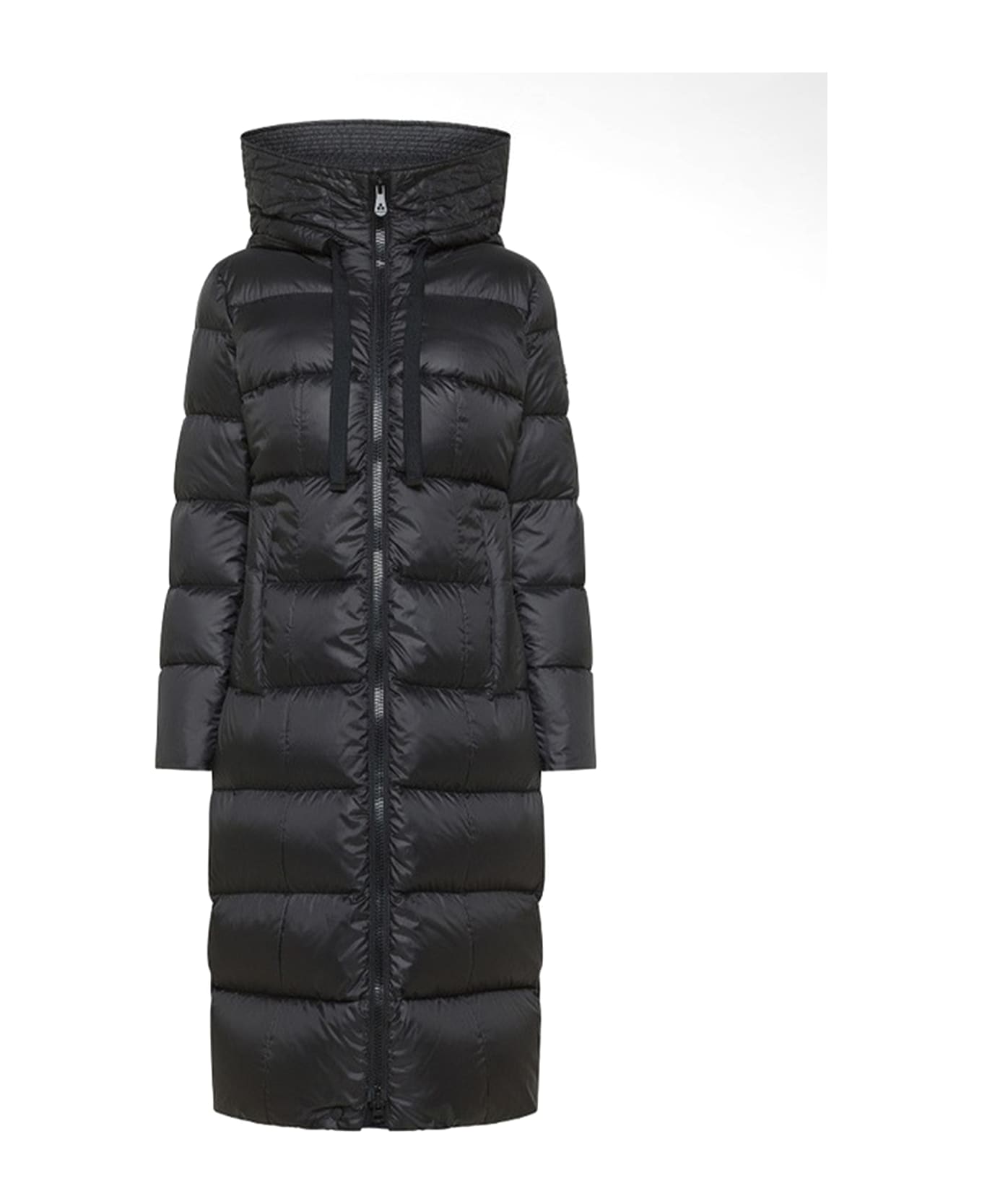 Peuterey Nunki Black Long Down Jacket With Hood - NERO