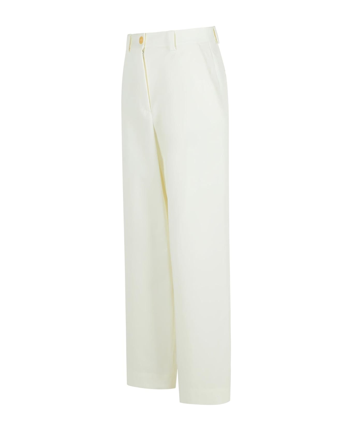 Khaite Gari
 White Cotton Pants - White