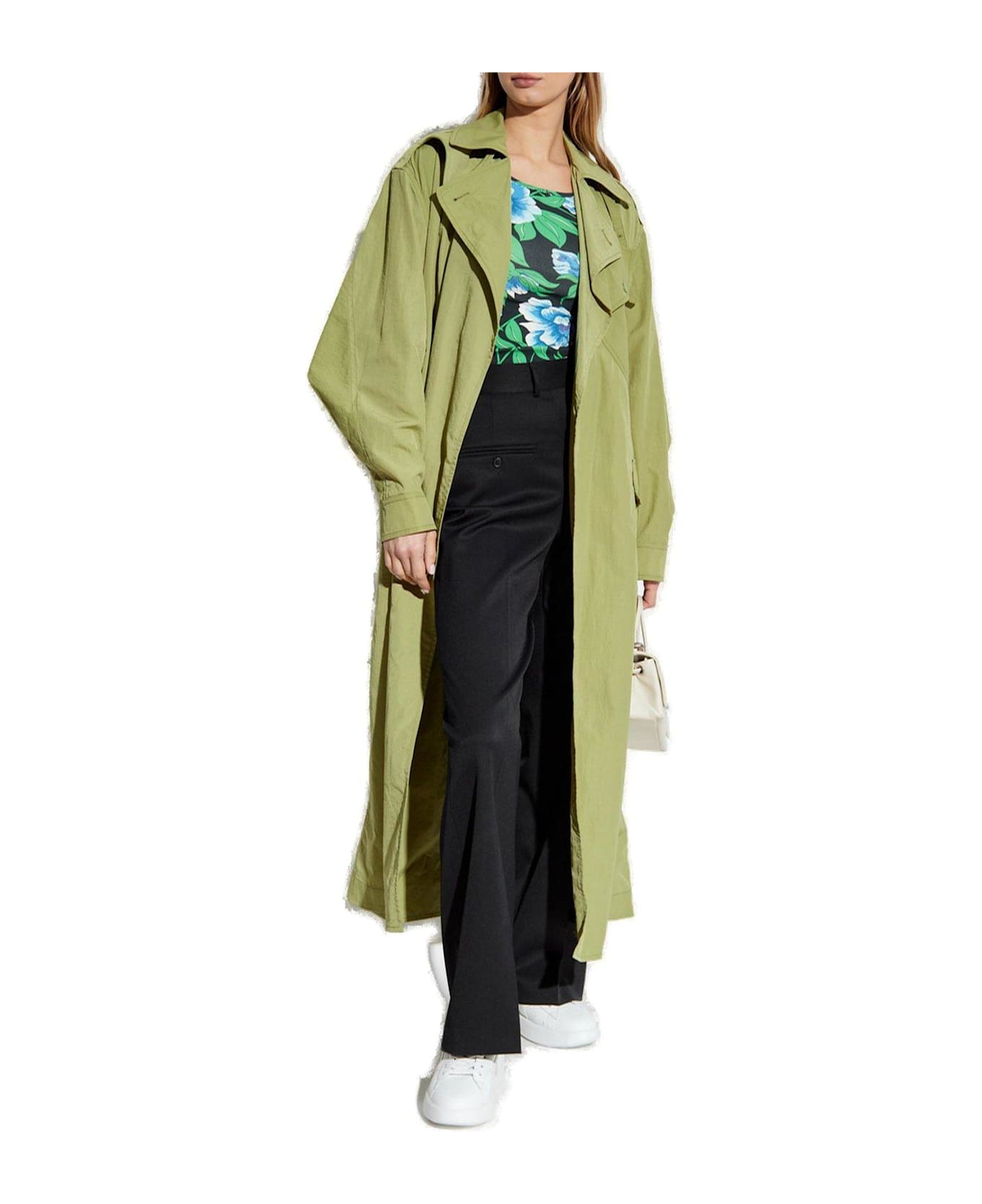 Kenzo Peonies Top - BLACK/GREEN