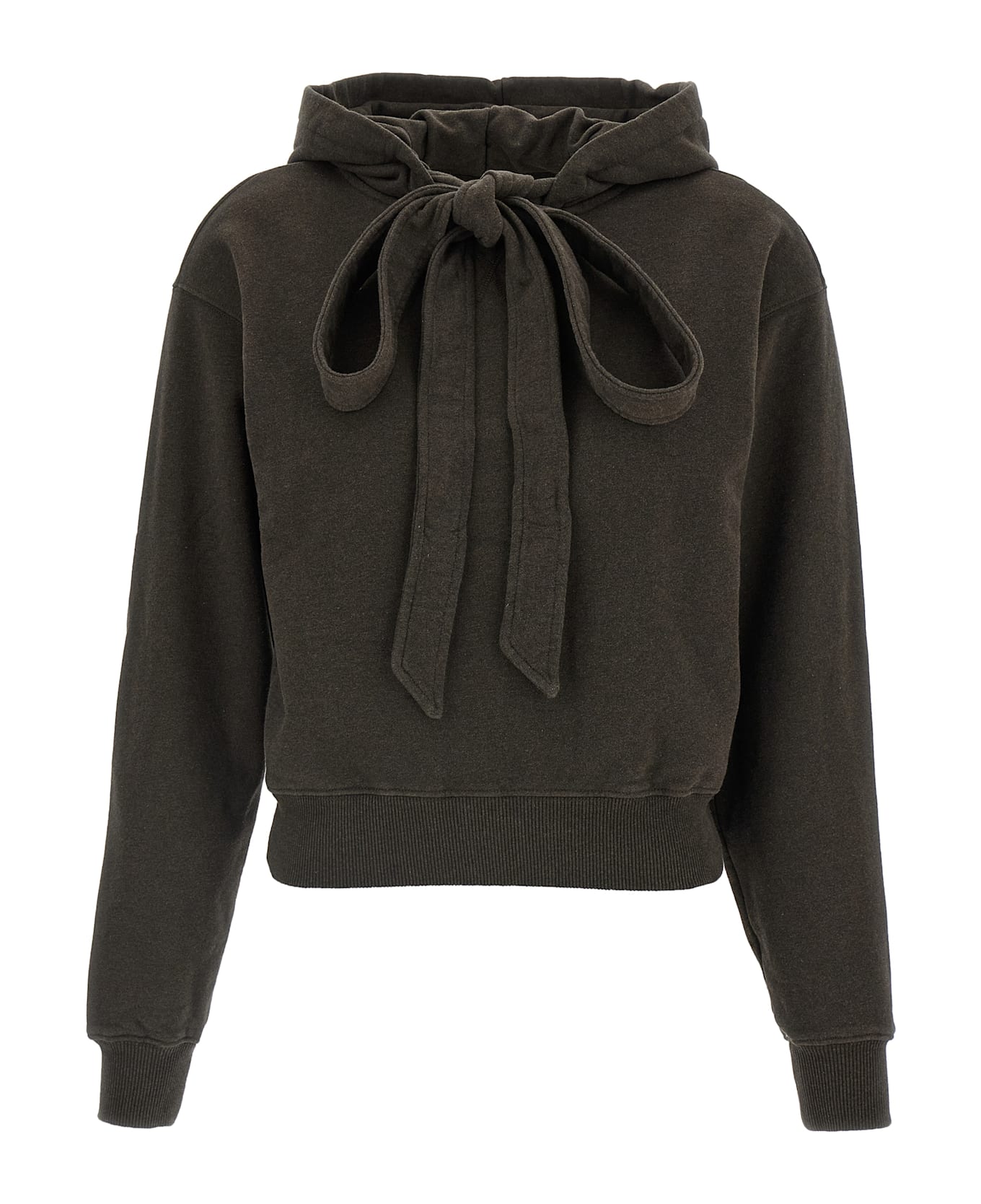 J.W. Anderson 
tied Bow Hoodie
 Sweatshirt - Brown