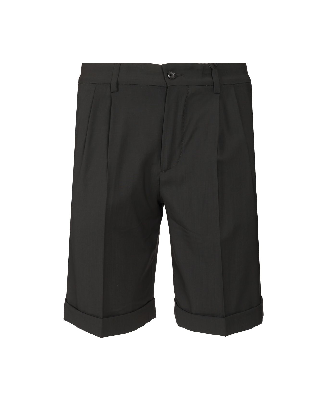 Barena Bermuda Shorts In Tropical Wool - Grey