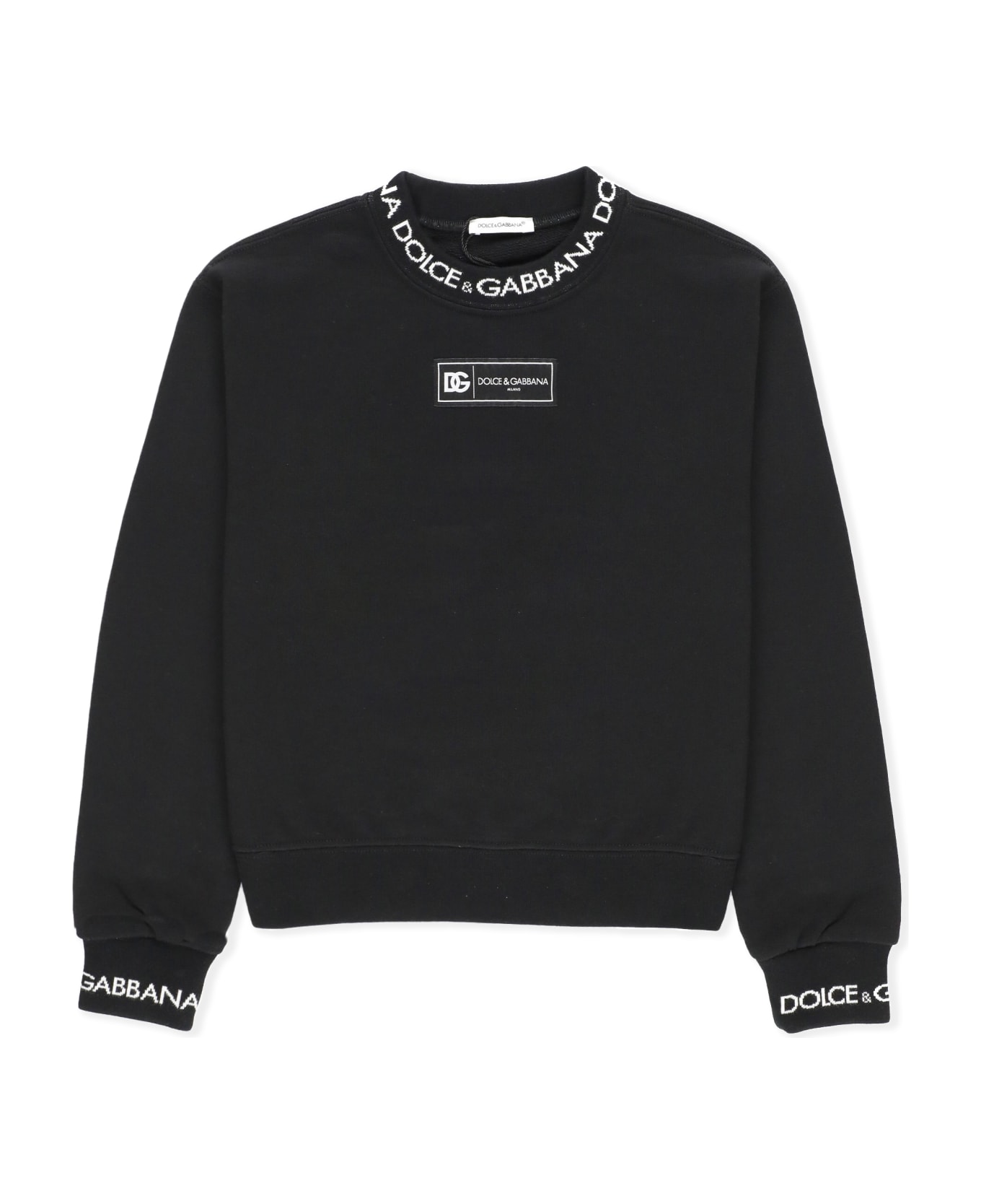 Dolce & Gabbana Cotton Sweatshirt - Nero
