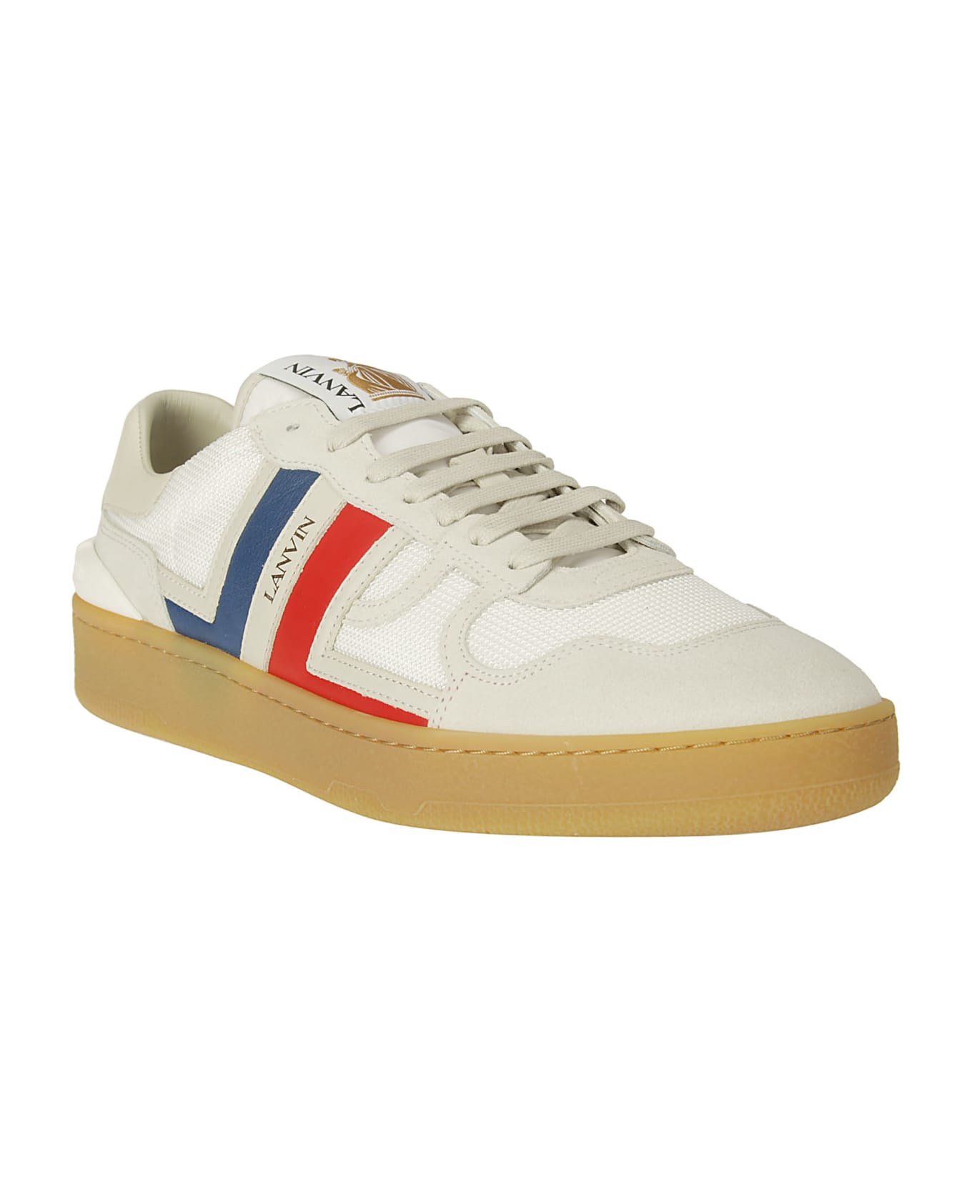 Lanvin Clay Low Top Sneakers - WHITE/MULTICOLOUR