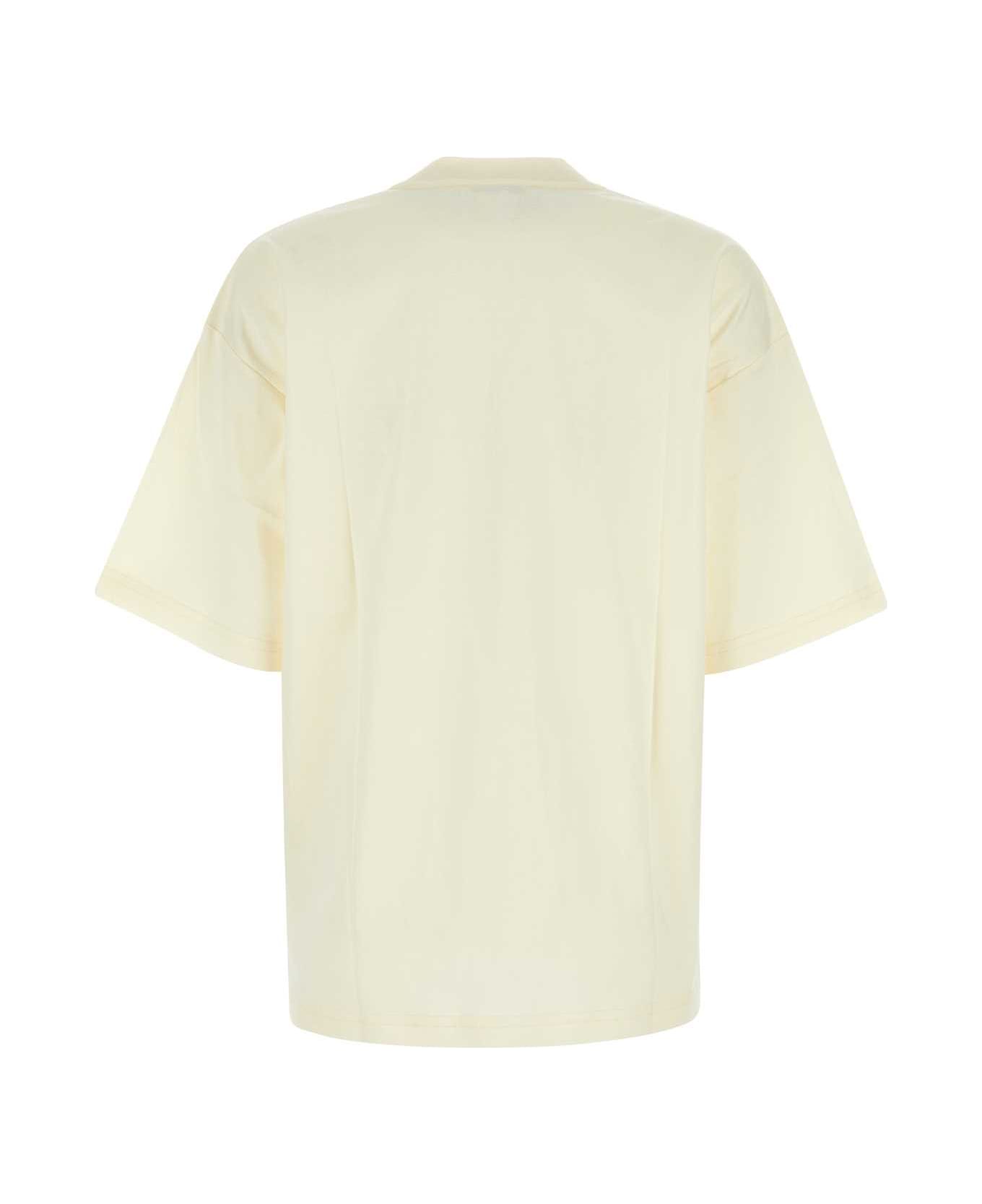 Lanvin Cream Cotton T-shirt - CREAM