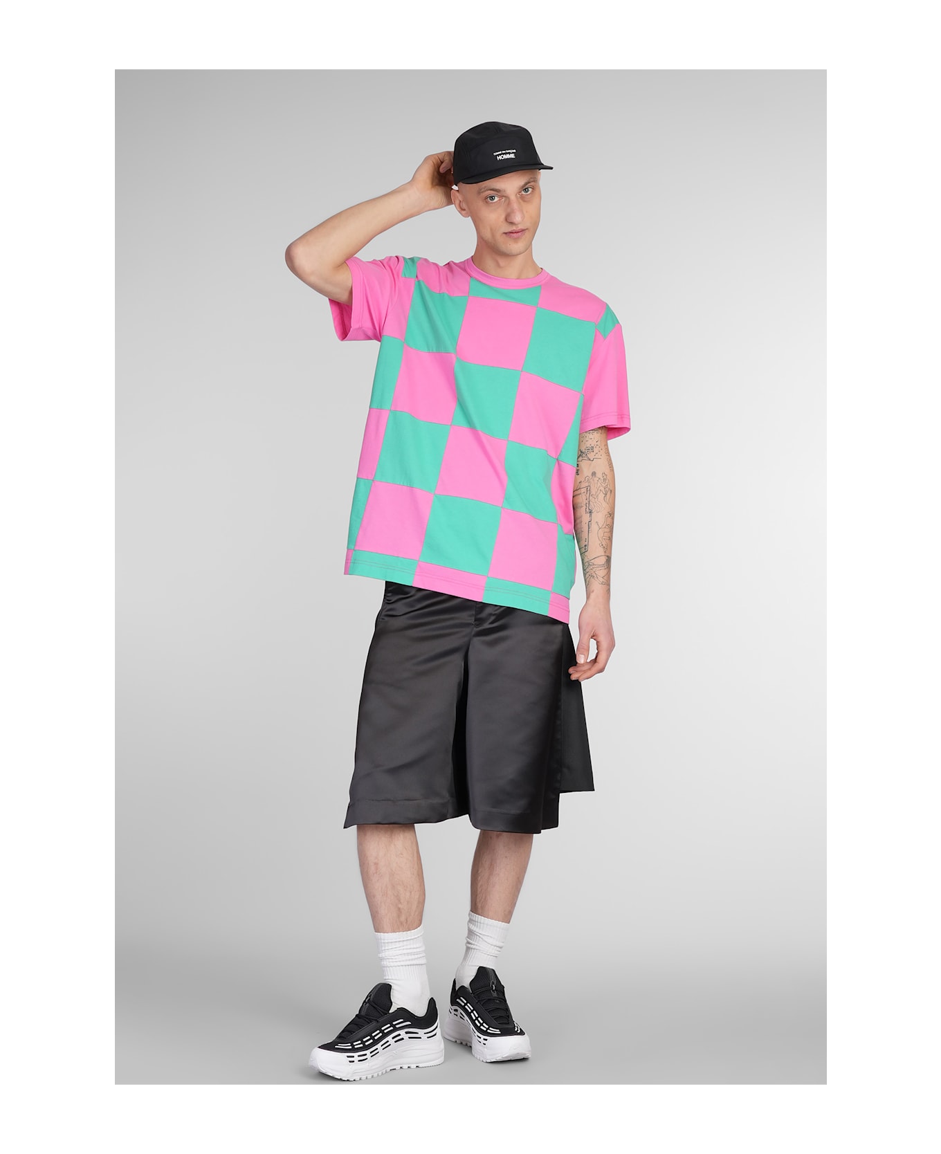 Comme Des Garçons Homme Plus T-shirt In Rose-pink Cotton - rose-pink